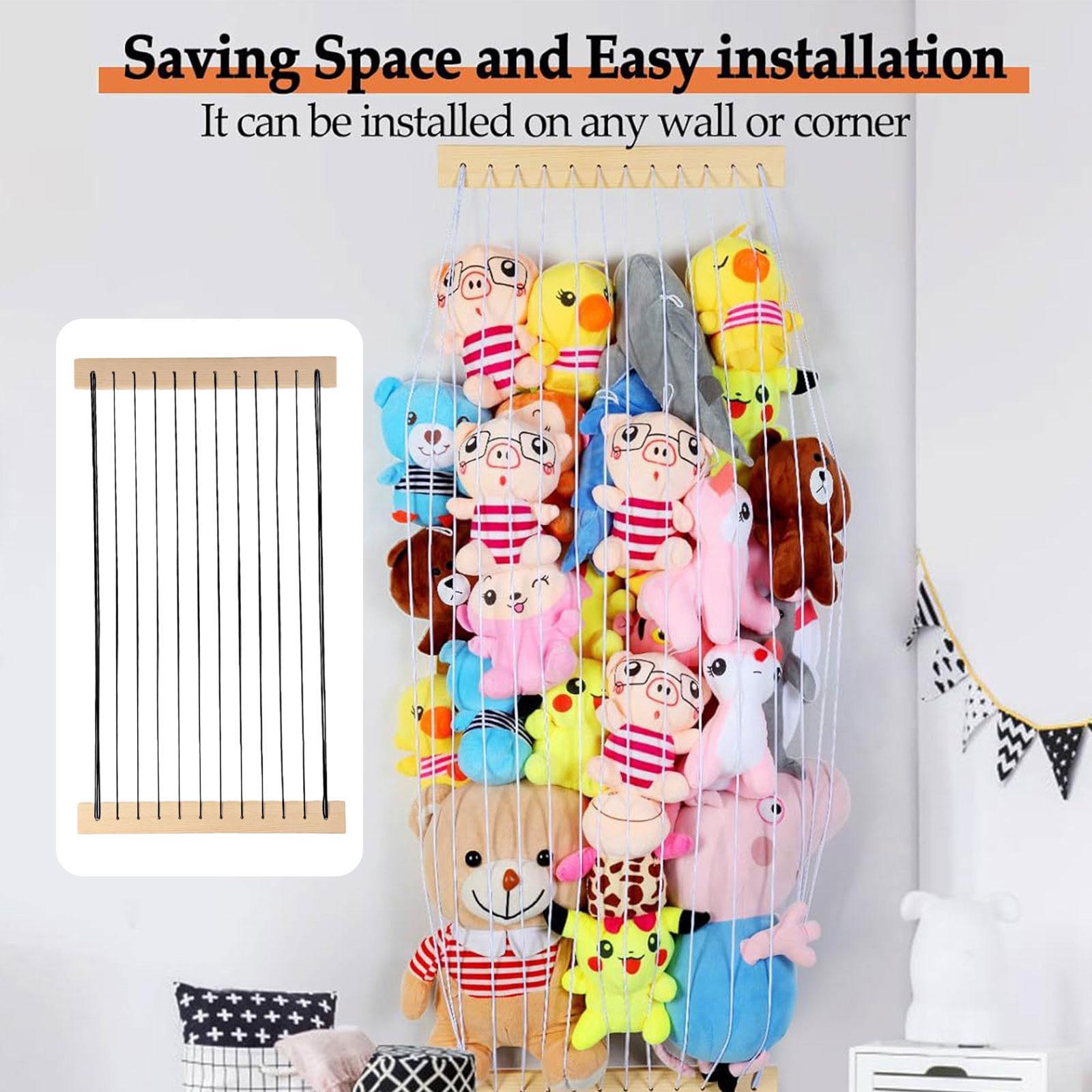 Stuffed Animal Storage Versatile Corner Hammock Net for Study Dormitory Home