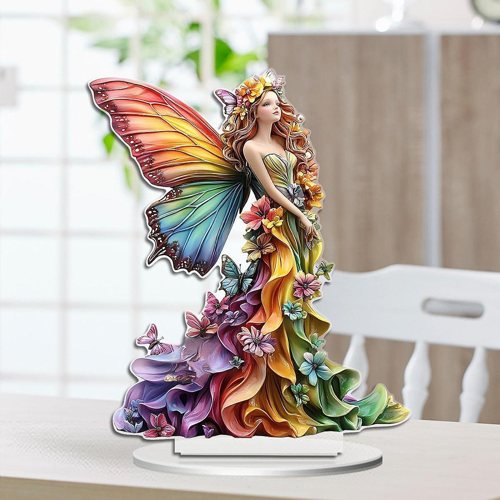 Acrylic Butterfly Fairy Decor Attractive for Fireplace Display Shelf Holiday