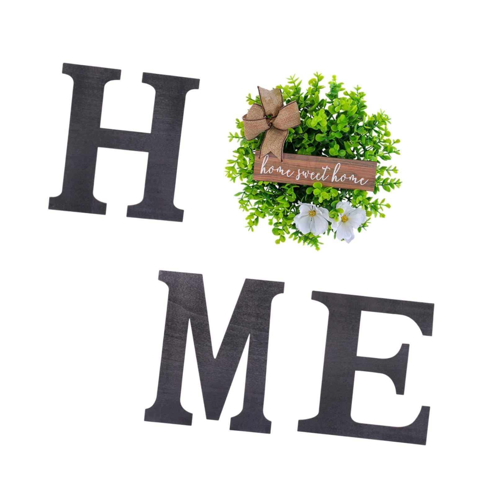 Wooden Home Letters Sign Wall Decor Wall Art for Entryway Indoor Living Room