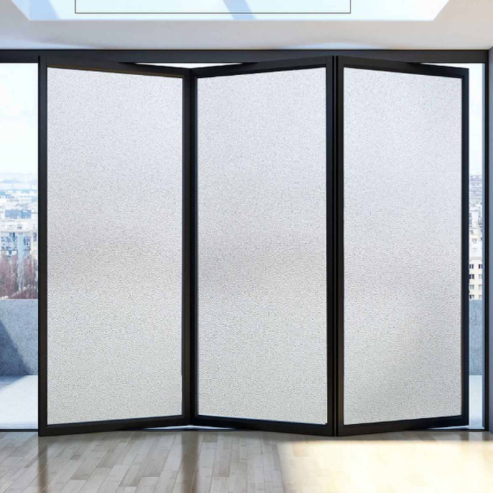 Window Privacy Film Living Room Removable Housewarming Static Cling Blackout Frosted 30x200cm