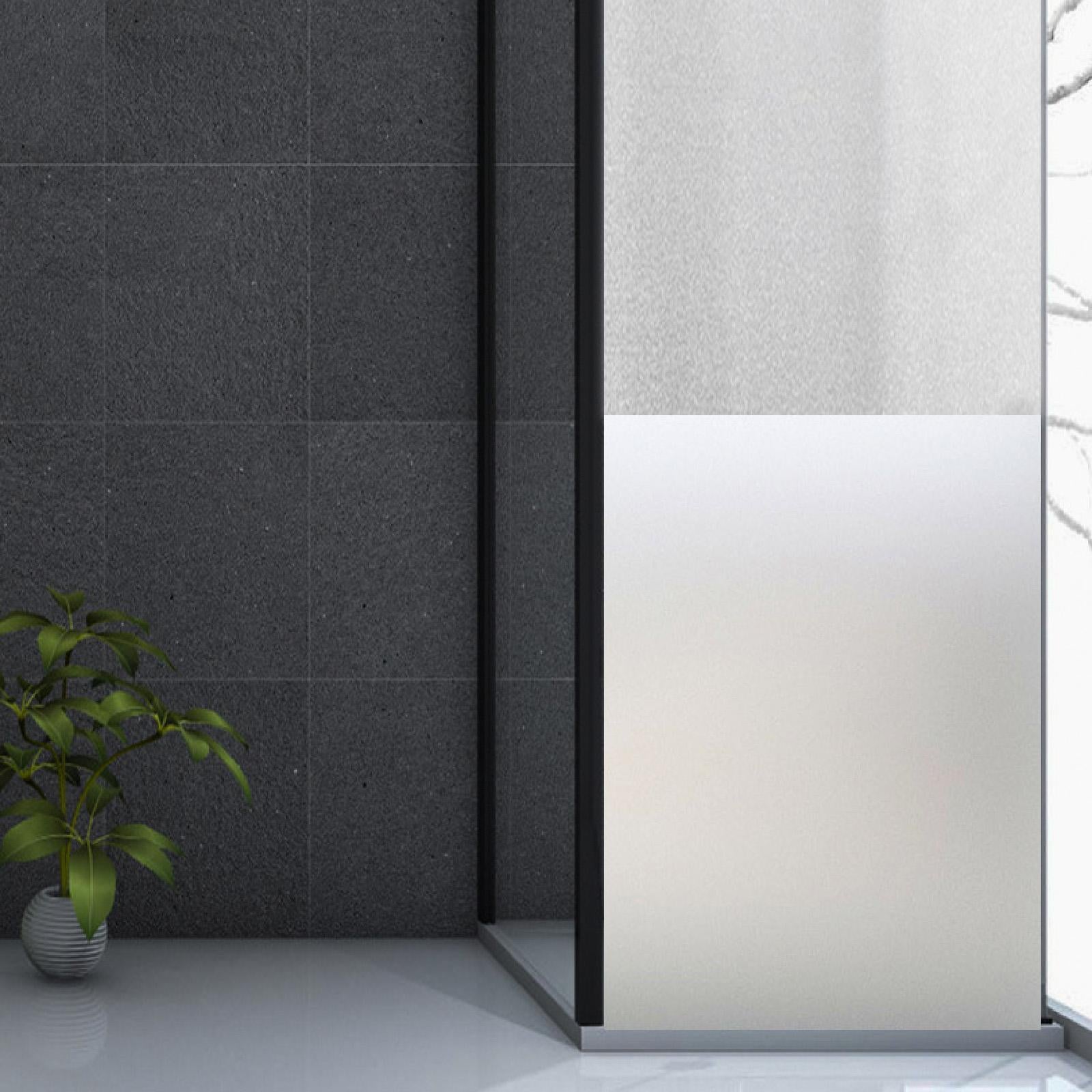 Window Privacy Film Living Room Removable Housewarming Static Cling Blackout Frosted 40x200cm