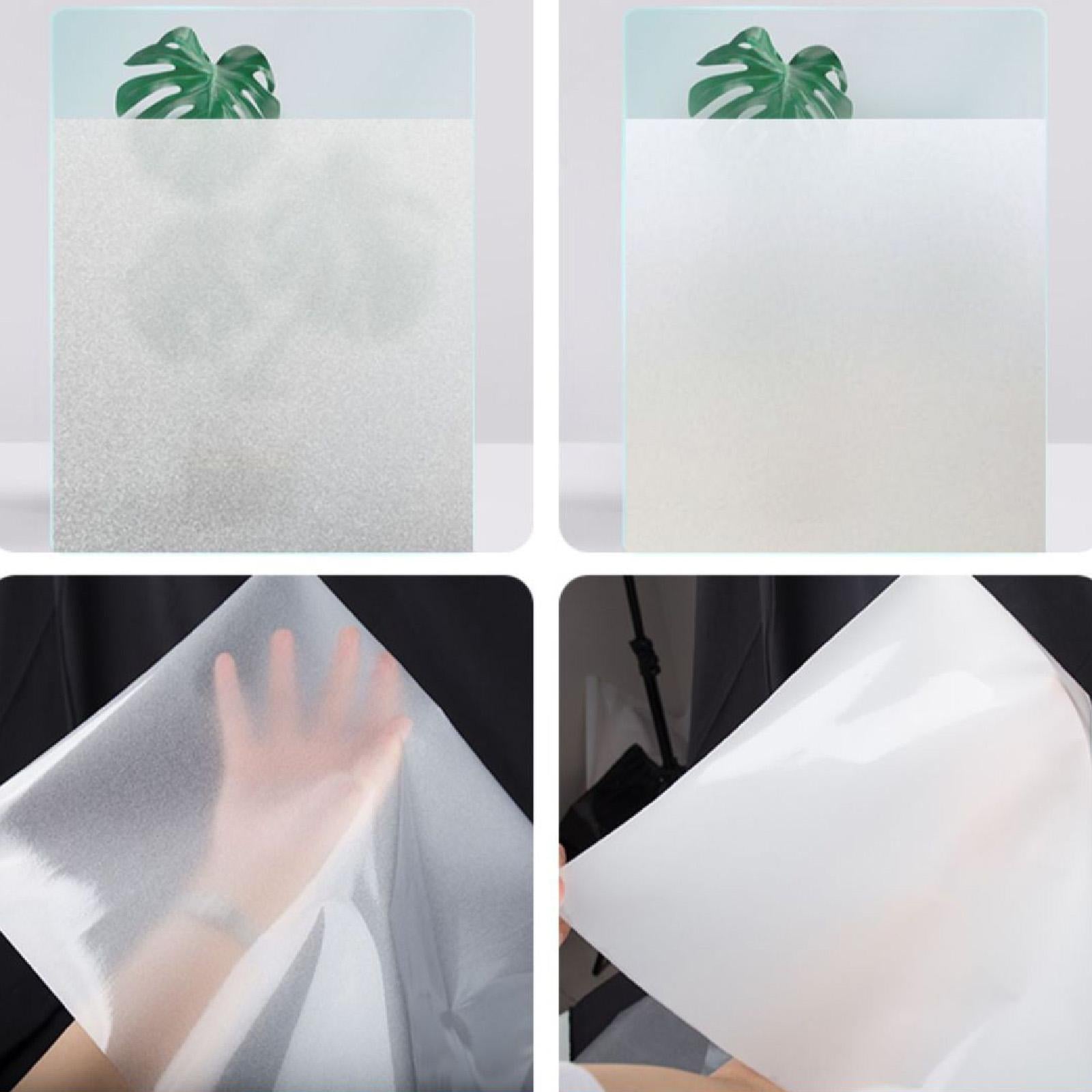 Window Privacy Film Living Room Removable Housewarming Static Cling Blackout White Frost 30x200cm