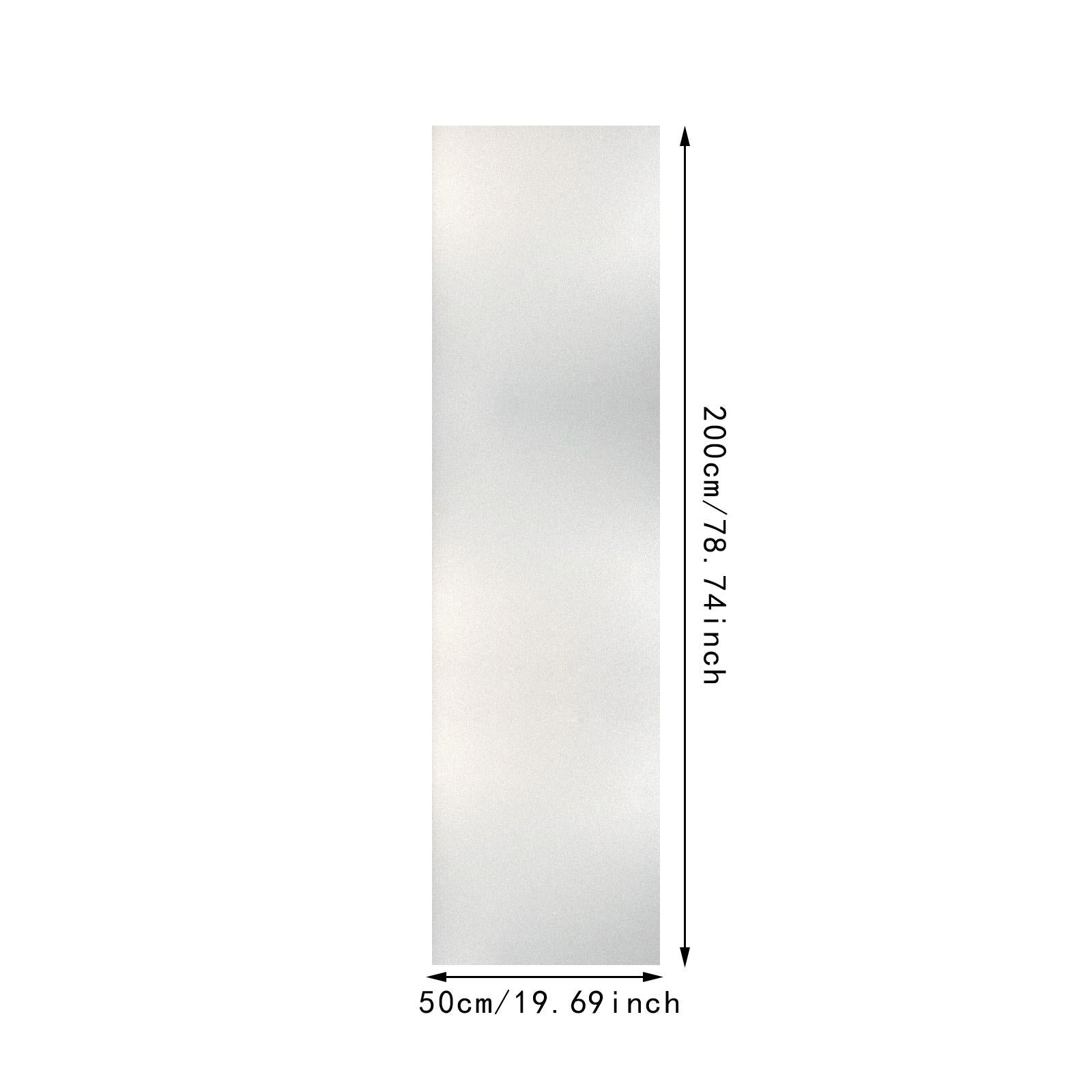 Window Privacy Film Living Room Removable Housewarming Static Cling Blackout White Frost 50x200cm