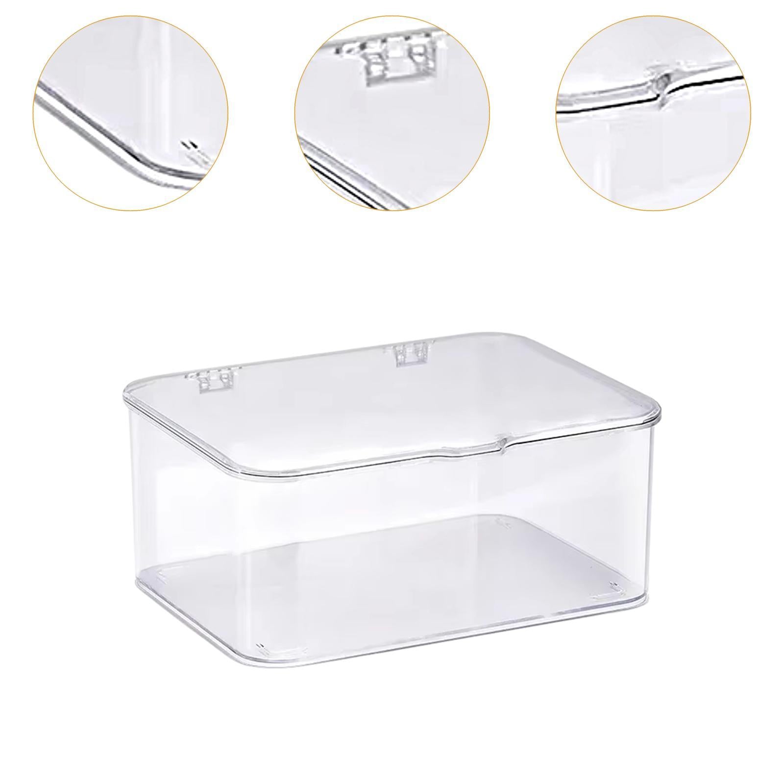 Desk Organizer Organization Stationery Storage Box for Bedroom Vanity Office Clear