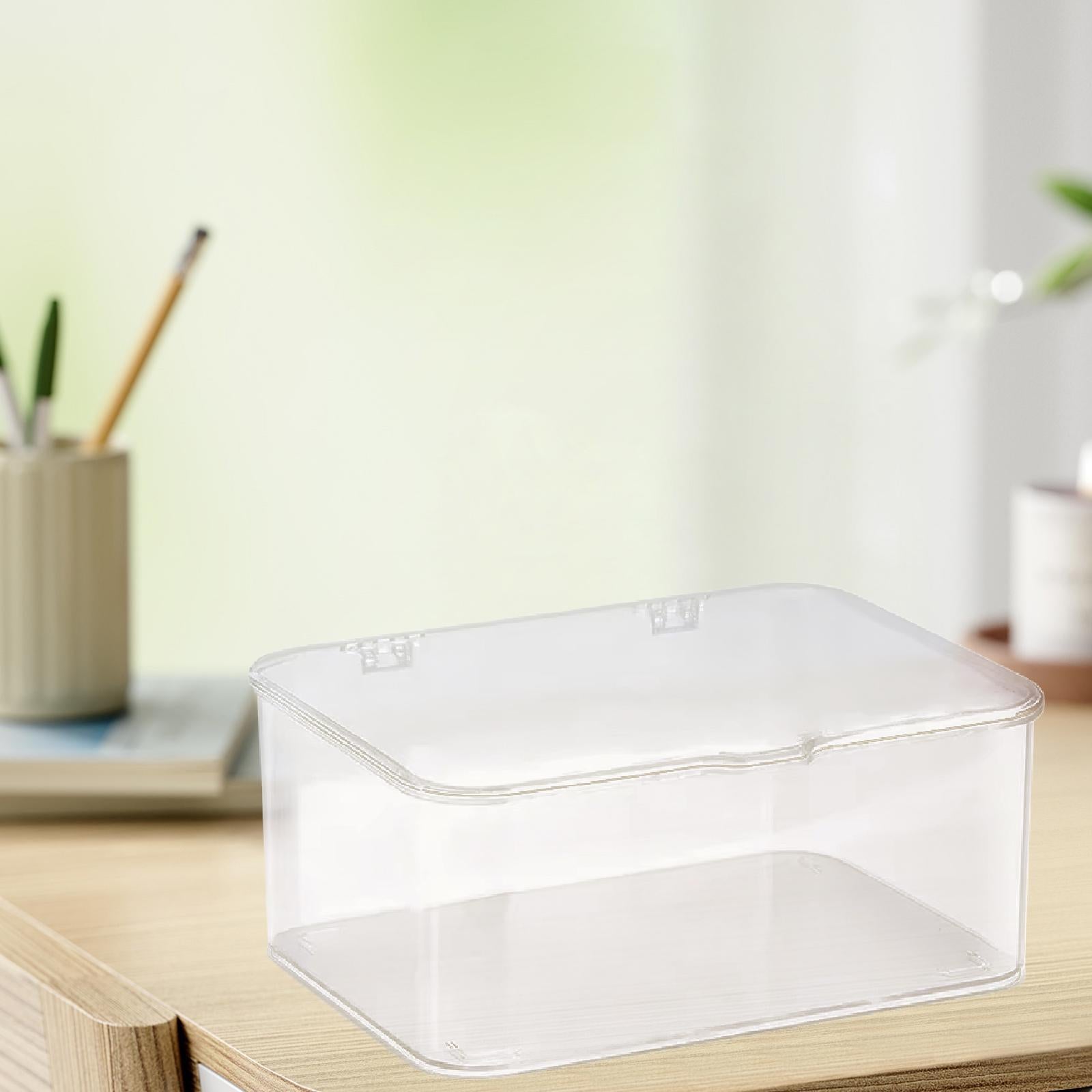 Desk Organizer Organization Stationery Storage Box for Bedroom Vanity Office Clear
