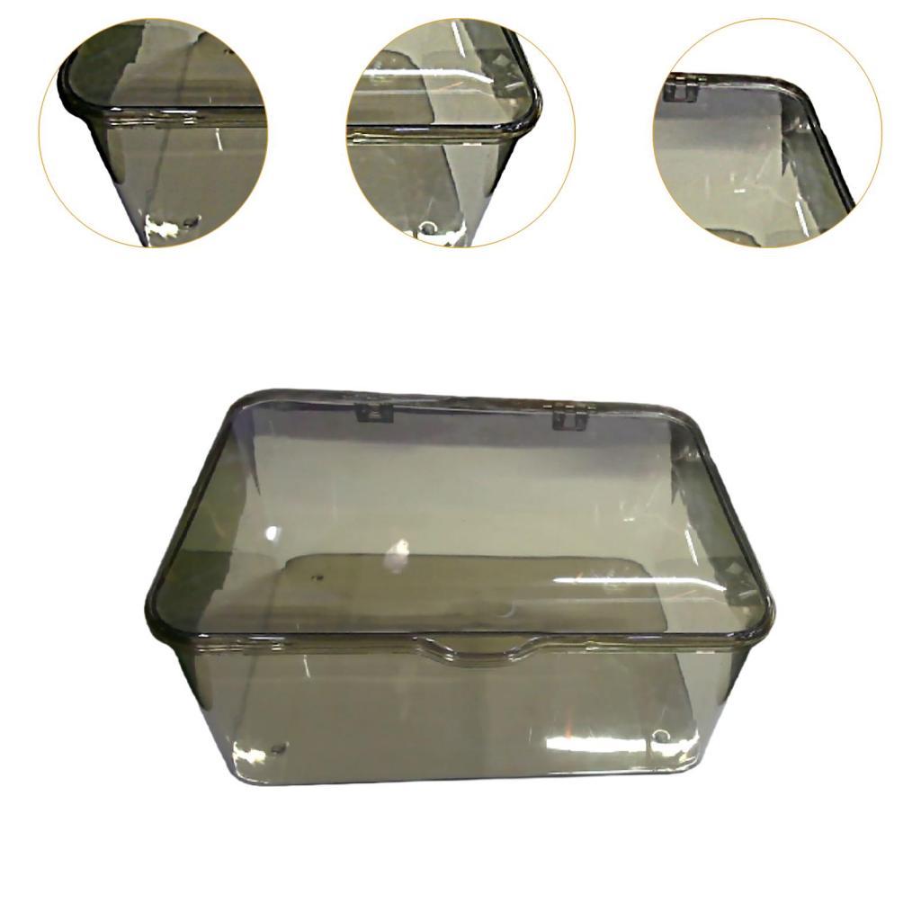Desk Organizer Organization Stationery Storage Box for Bedroom Vanity Office Transparent Gray