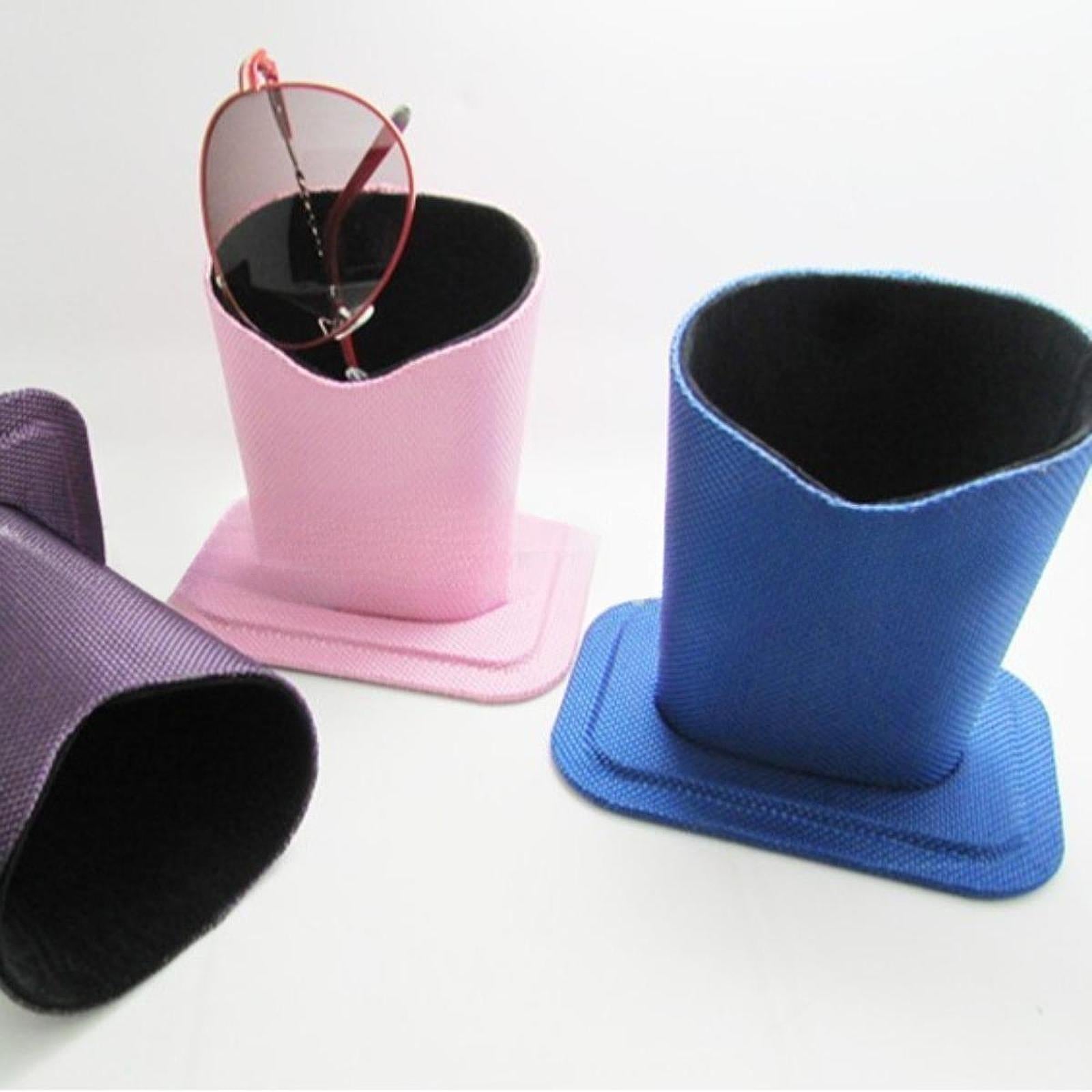 Eyeglasses Holder Stable Glasses Stand Case for Nightstand Table Living Room Blue