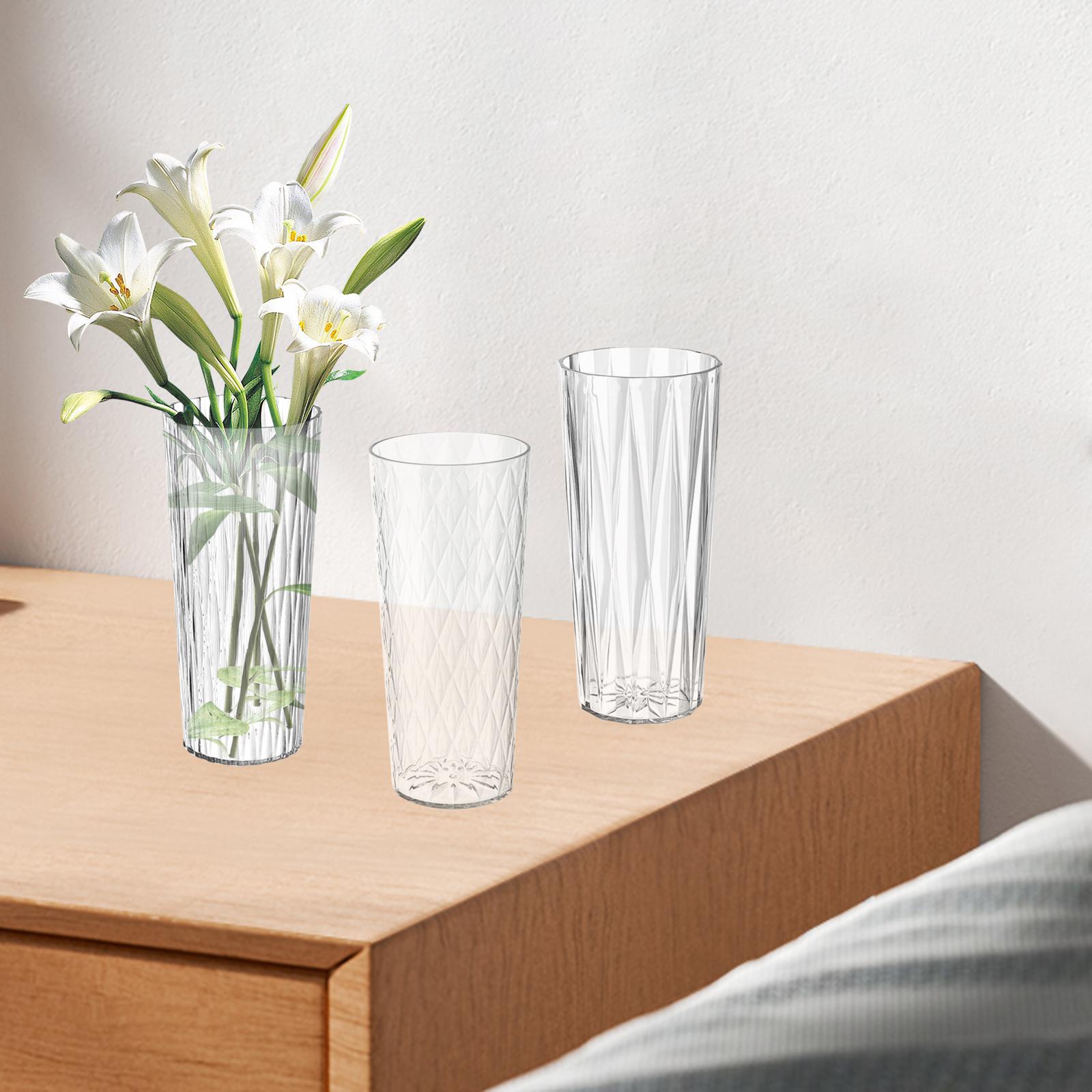 Decorative Vase Elegant Photo Prop Flower Pot for Office Living Room Kitchen Style A