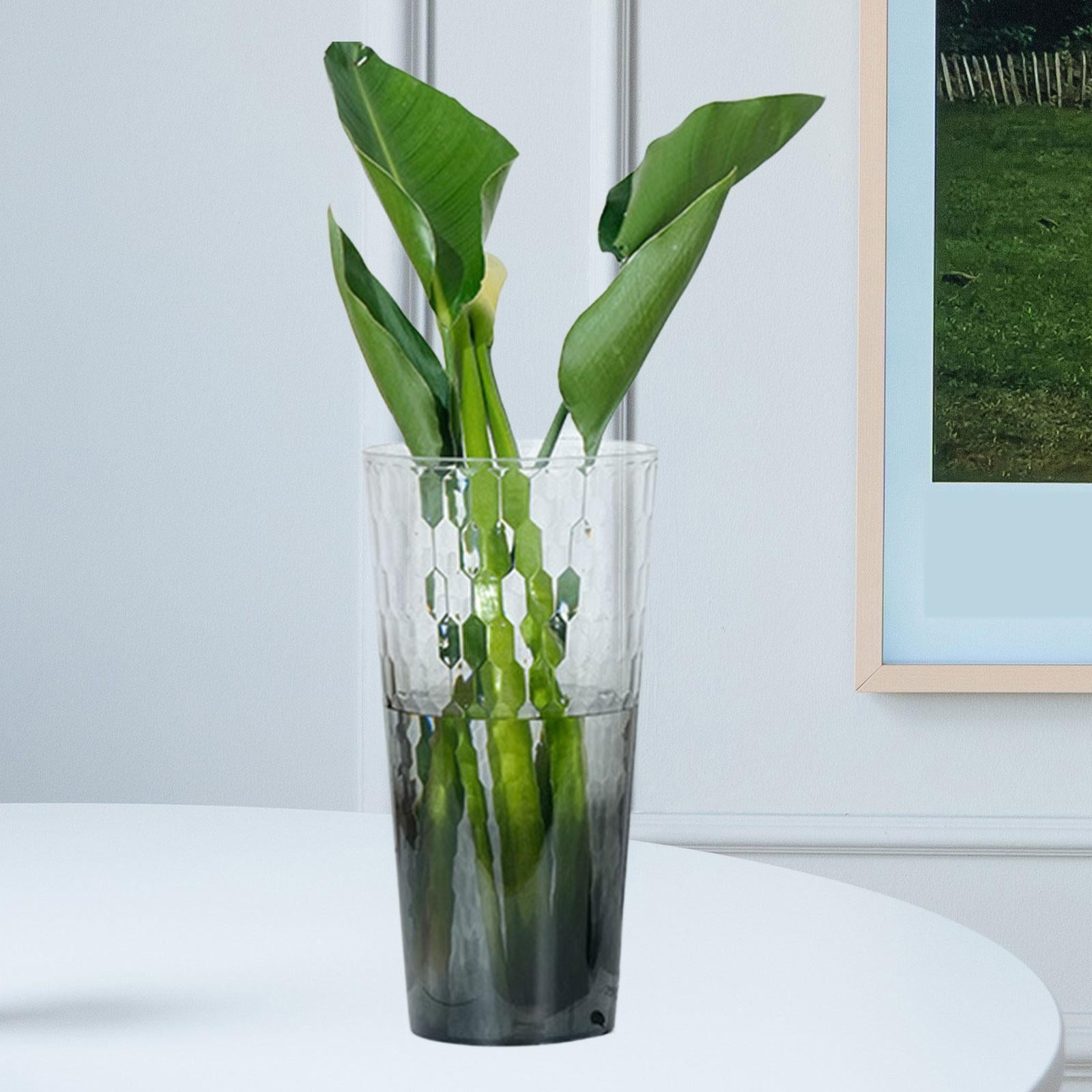 Flower Vase Dry Flowers Desk Floral Arrangement for Mantel Fireplace Wedding Black