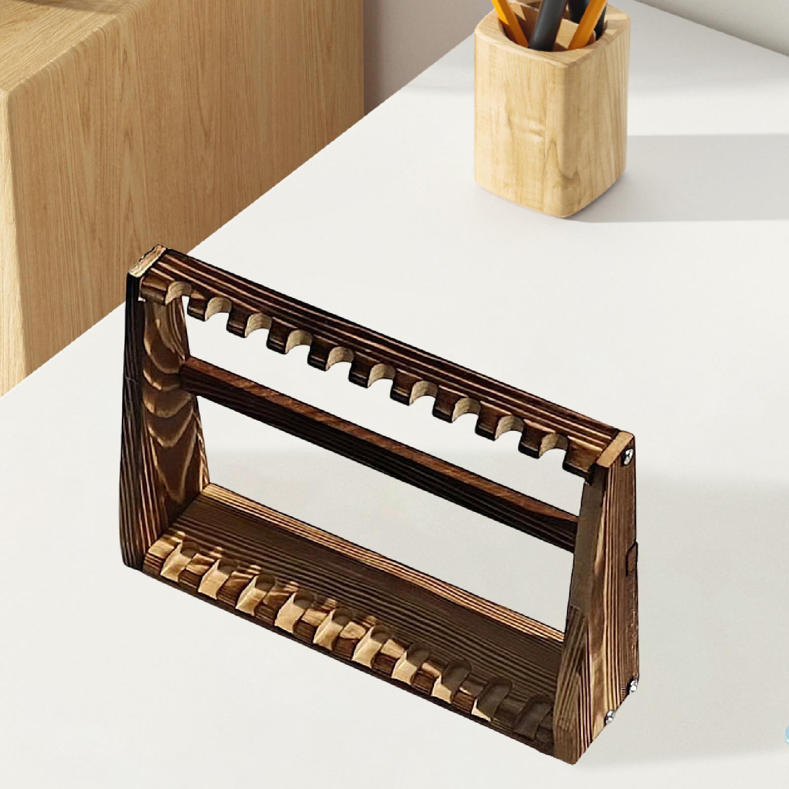 Knives Model Display Stand Accessory Tabletop Ornament Collectibles Organizer Brown