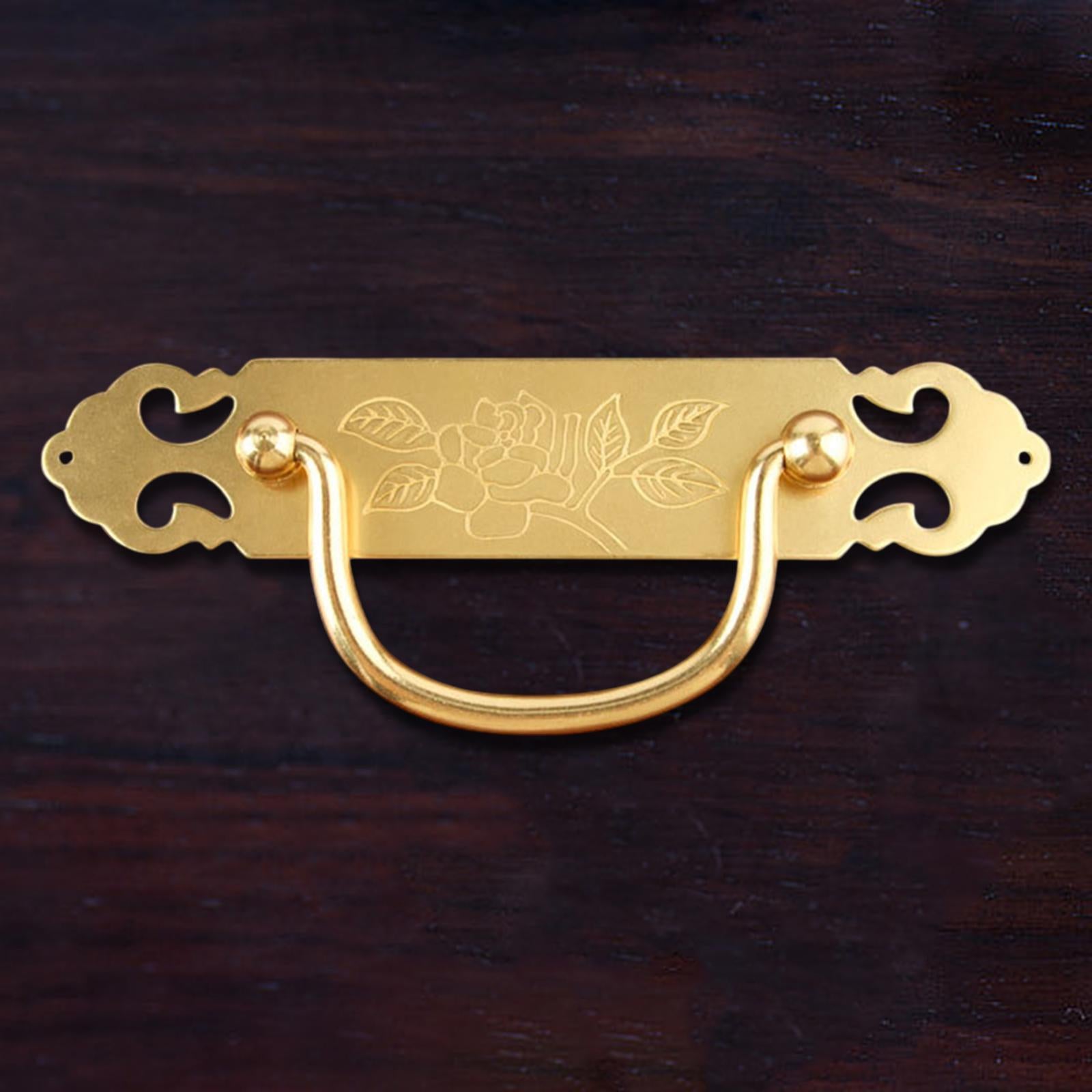 Drawer Pull Handle Brass Furniture Door Handle for Cupboard Bathroom Kitchen Gold