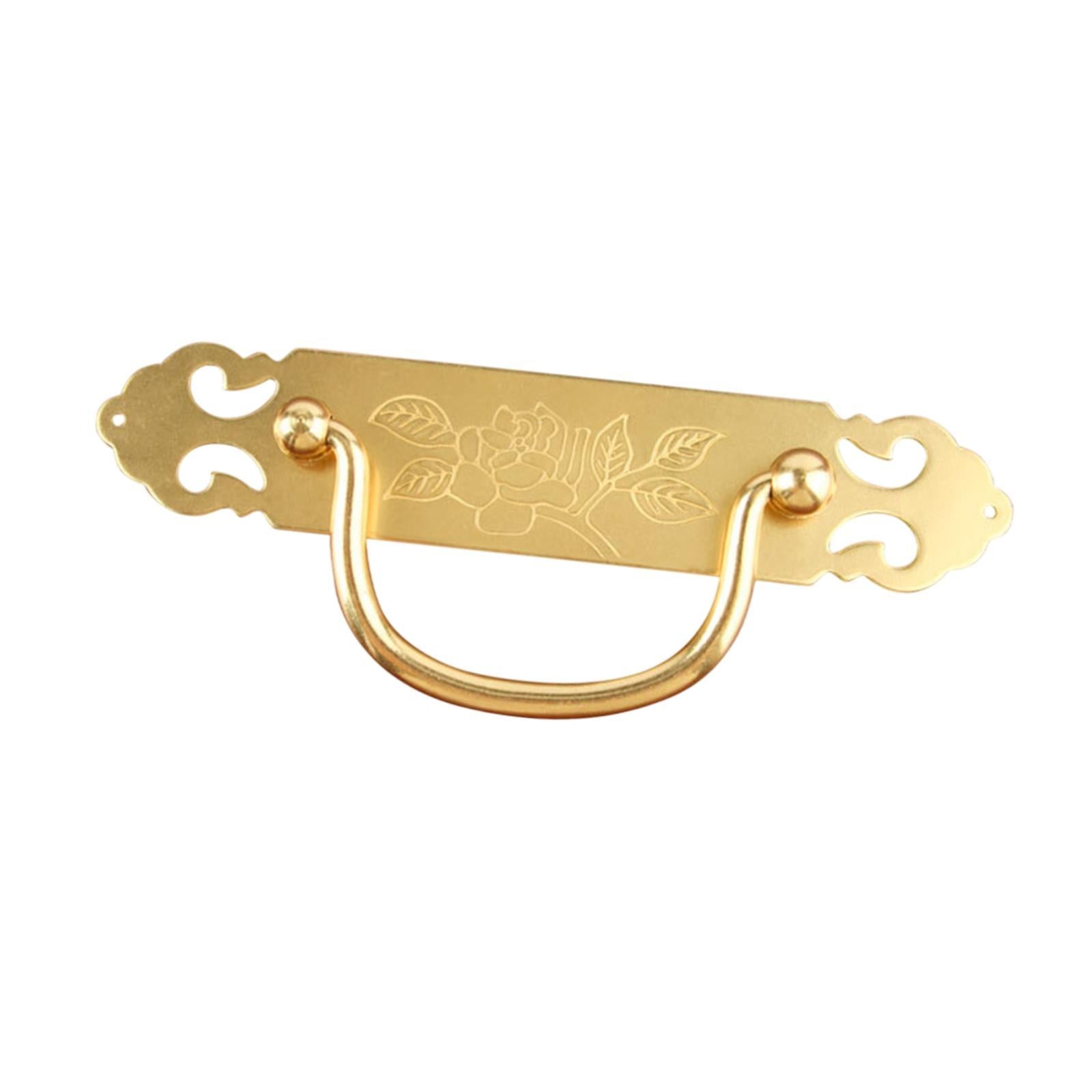 Drawer Pull Handle Brass Furniture Door Handle for Cupboard Bathroom Kitchen Gold