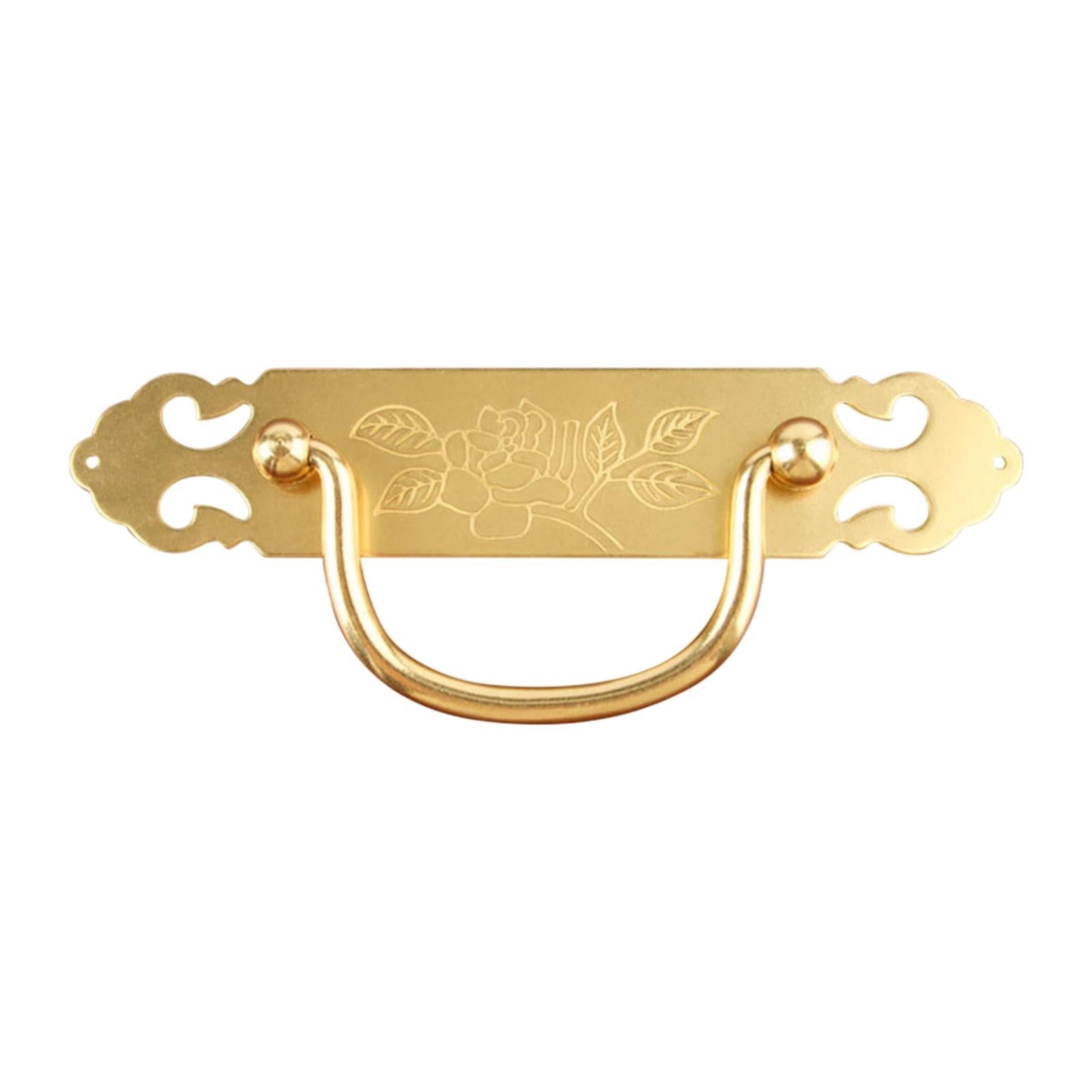 Drawer Pull Handle Brass Furniture Door Handle for Cupboard Bathroom Kitchen Gold