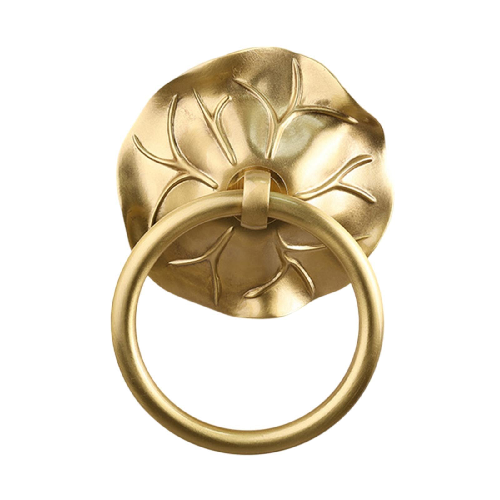 Door Knocker Door Hardware Metal Decorative Door Handle for Garden Barn Shed Gold