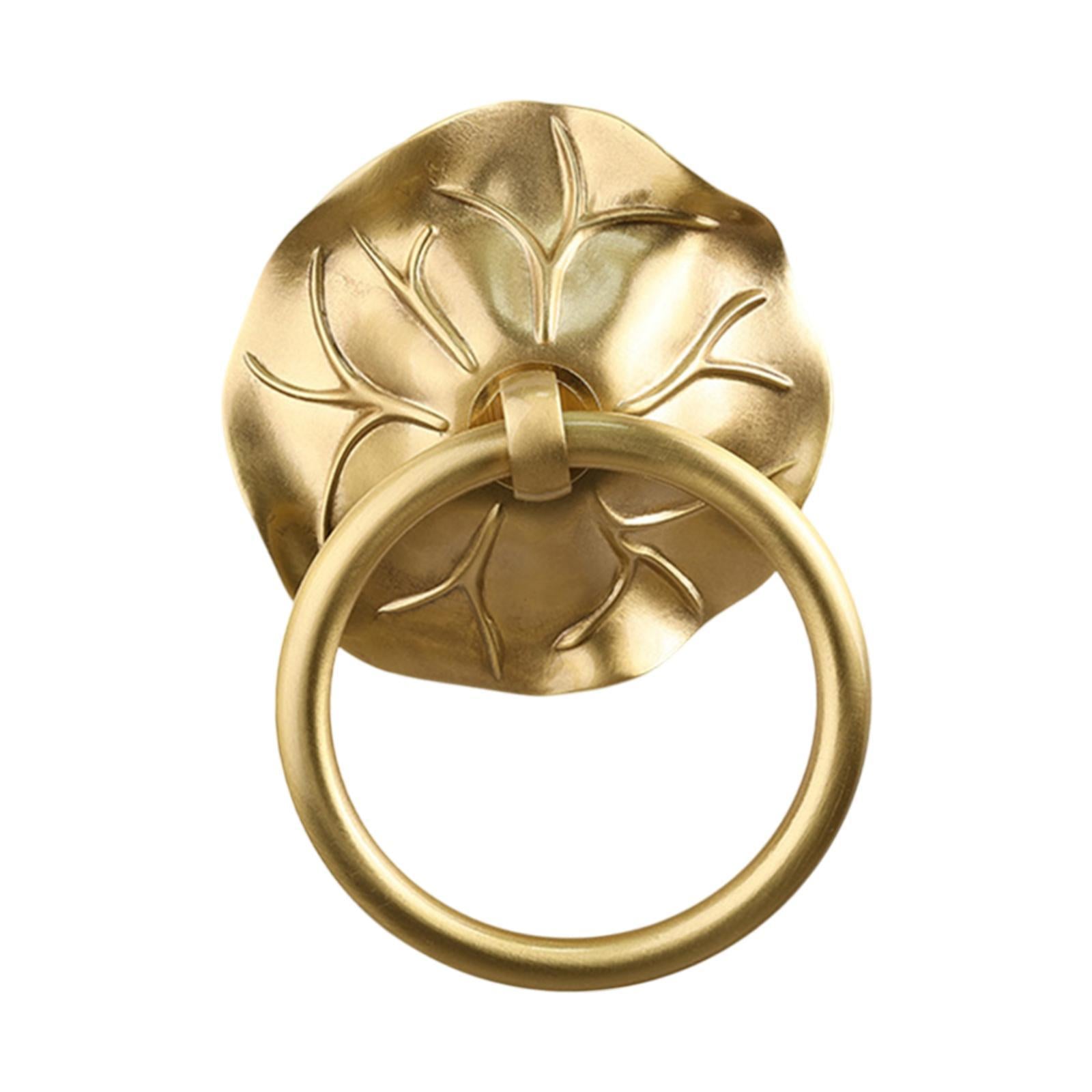 Door Knocker Door Hardware Metal Decorative Door Handle for Garden Barn Shed Gold