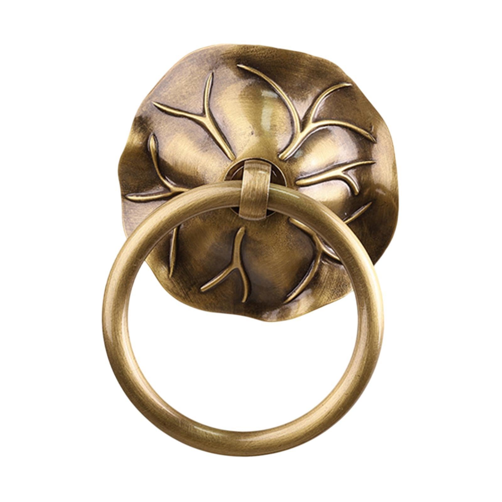 Door Knocker Door Hardware Metal Decorative Door Handle for Garden Barn Shed Bronze