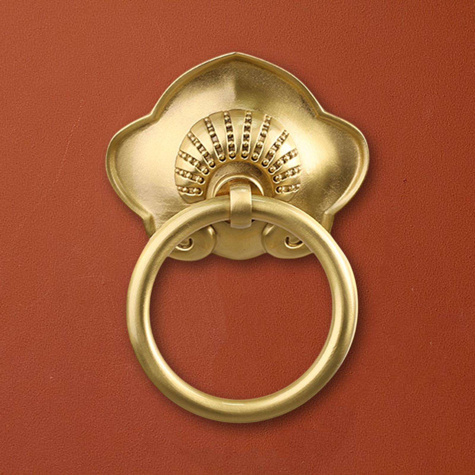 Gate Handle Replacement Brass Door Hardware for Wooden House Fence Farmhouse Gold