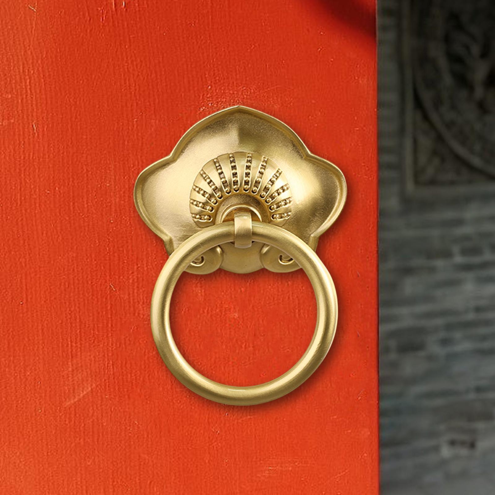 Gate Handle Replacement Brass Door Hardware for Wooden House Fence Farmhouse Gold