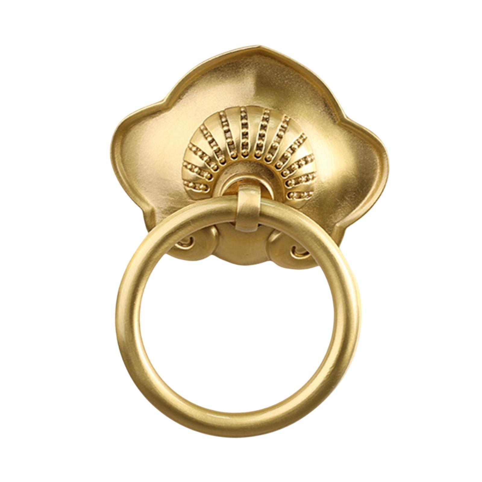 Gate Handle Replacement Brass Door Hardware for Wooden House Fence Farmhouse Gold