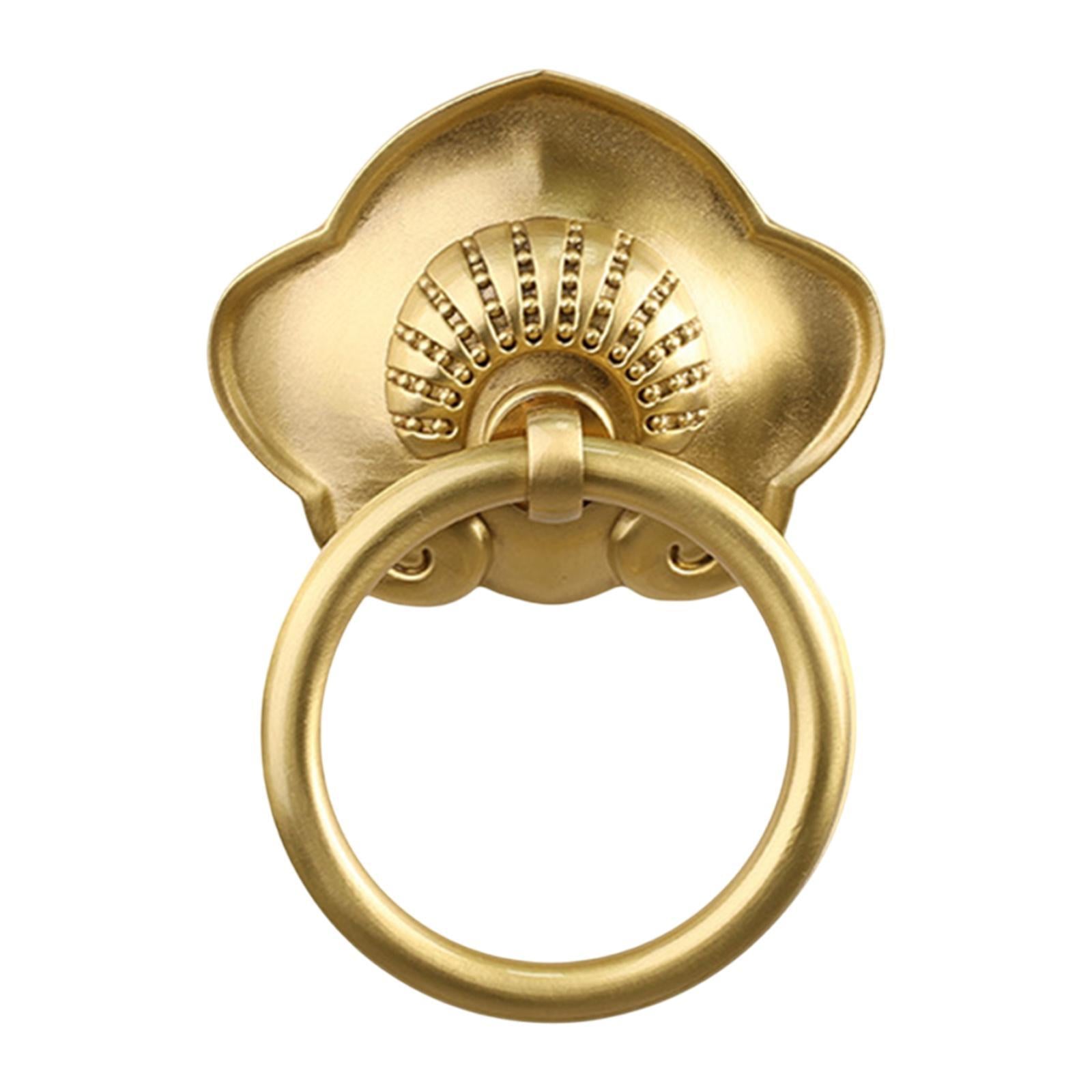 Gate Handle Replacement Brass Door Hardware for Wooden House Fence Farmhouse Gold
