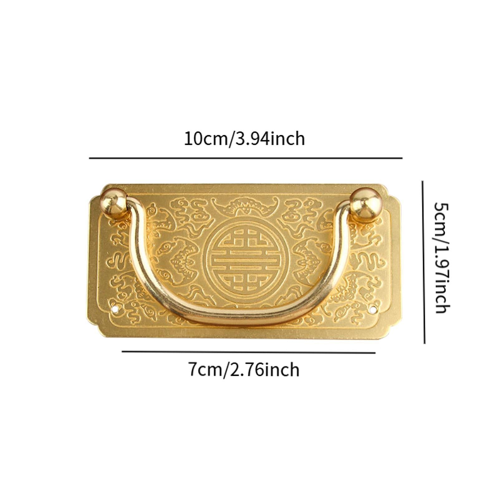 Cabinet Pull Handle Brass Sturdy Drawer Handle for Living Room Bathroom Home Gold