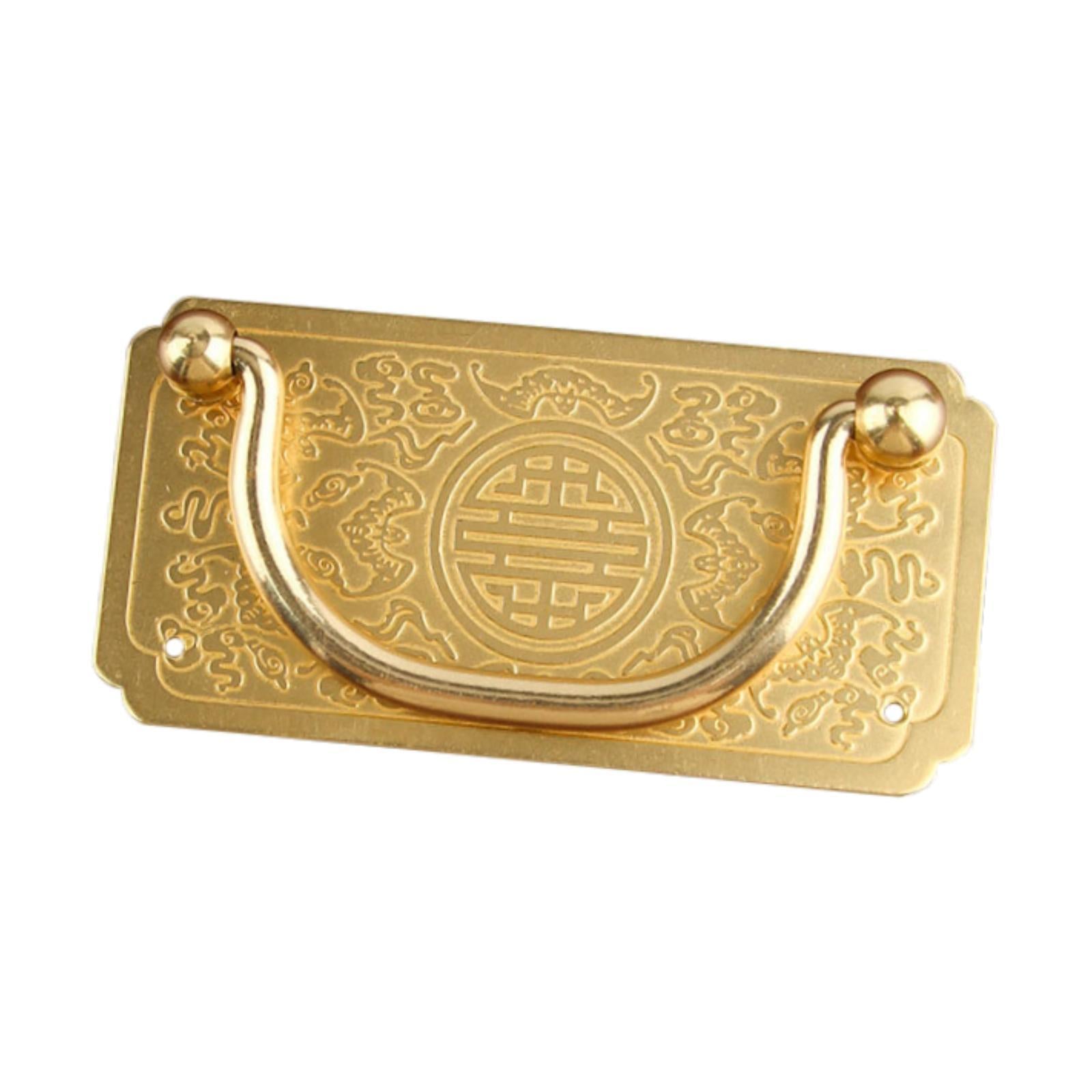 Cabinet Pull Handle Brass Sturdy Drawer Handle for Living Room Bathroom Home Gold