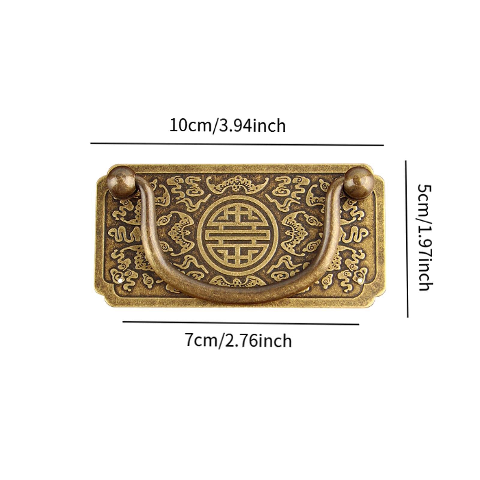 Cabinet Pull Handle Brass Sturdy Drawer Handle for Living Room Bathroom Home Bronze