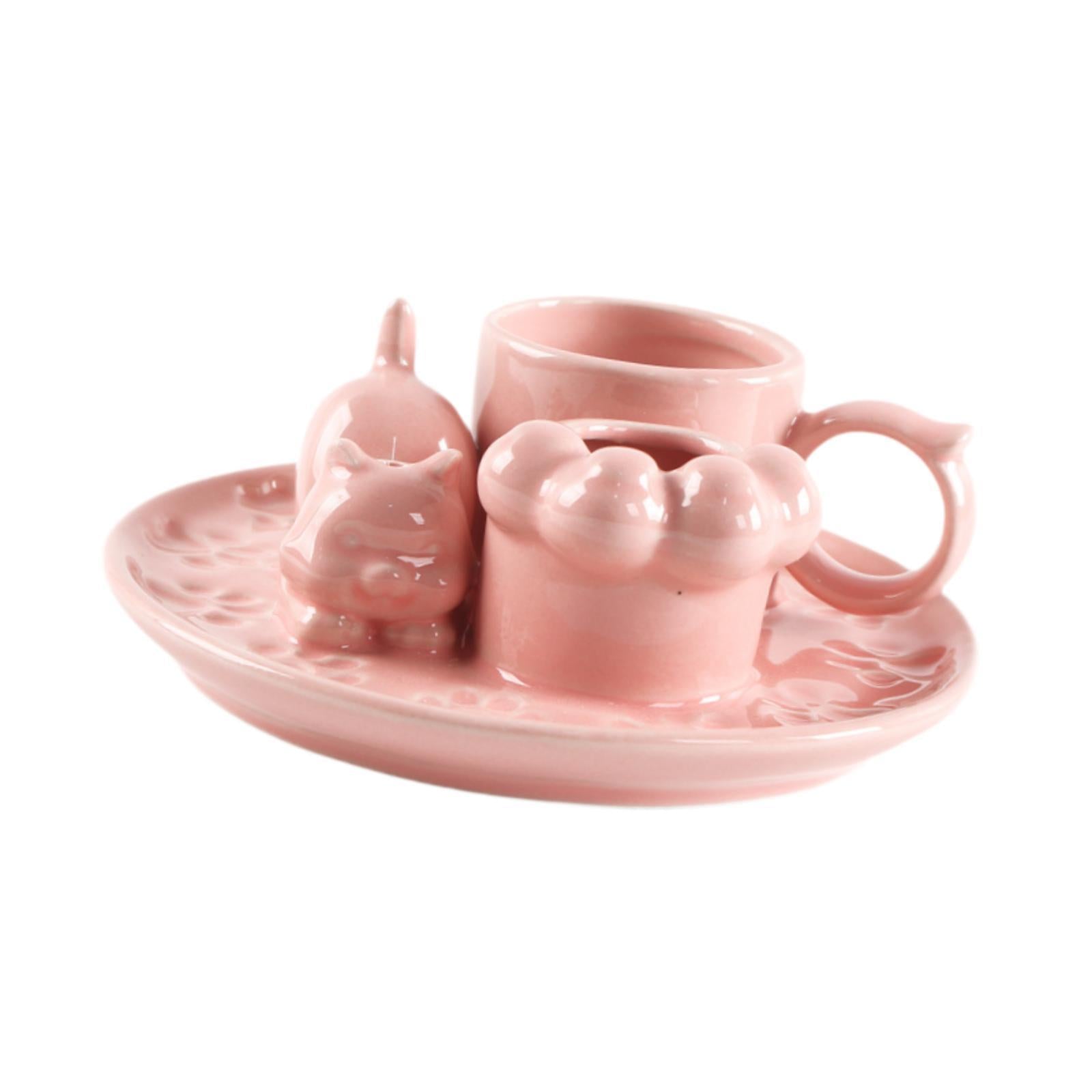 Palo Santo Holder Ceramic Sage Bundle Burner for Meditation Desk Living Room Pink