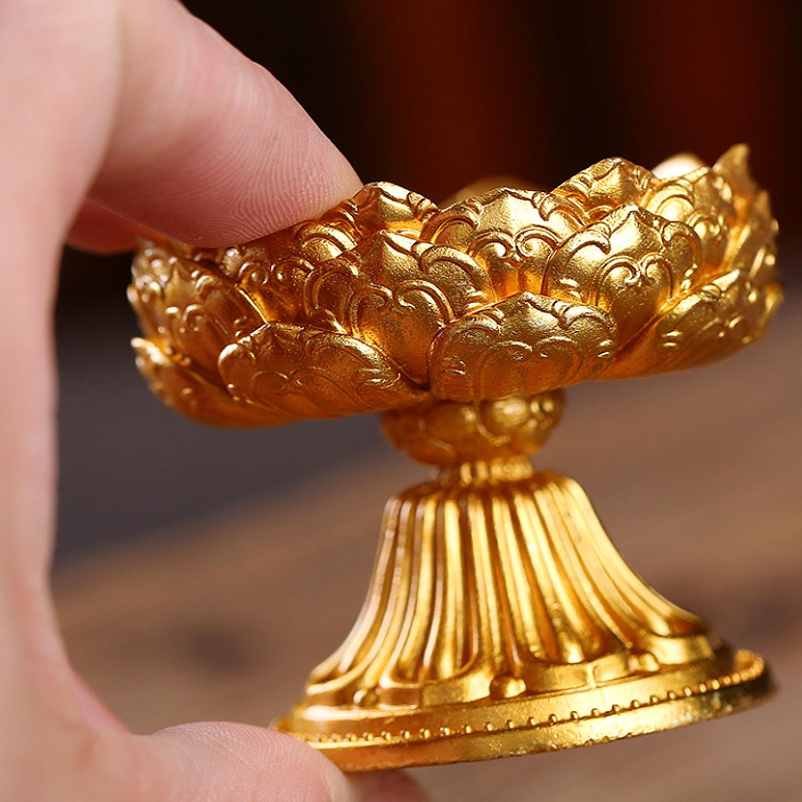 Ghee Lamp Stand Meditation Butter Lamp Holder for Dinner Dining Room Temples