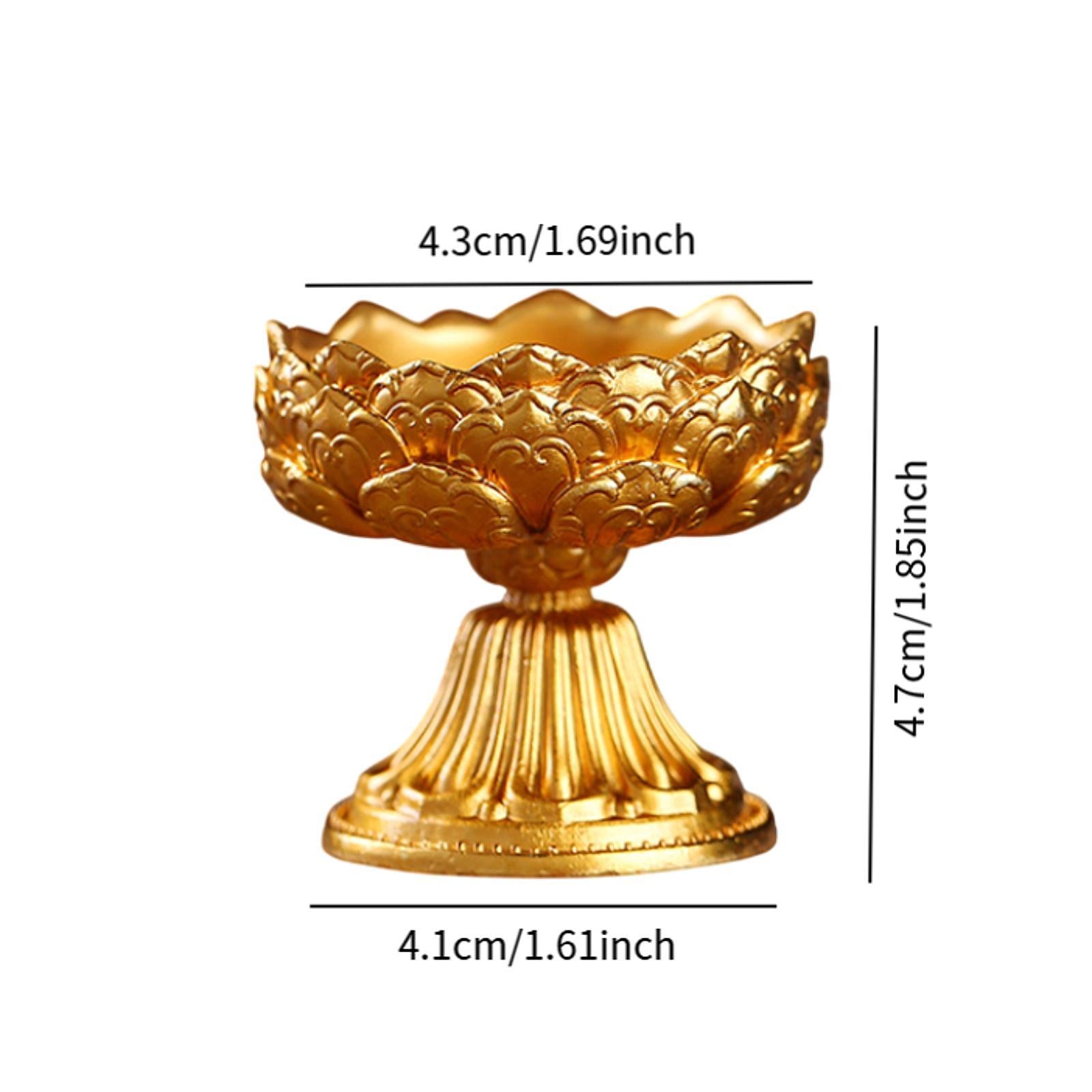 Ghee Lamp Stand Meditation Butter Lamp Holder for Dinner Dining Room Temples