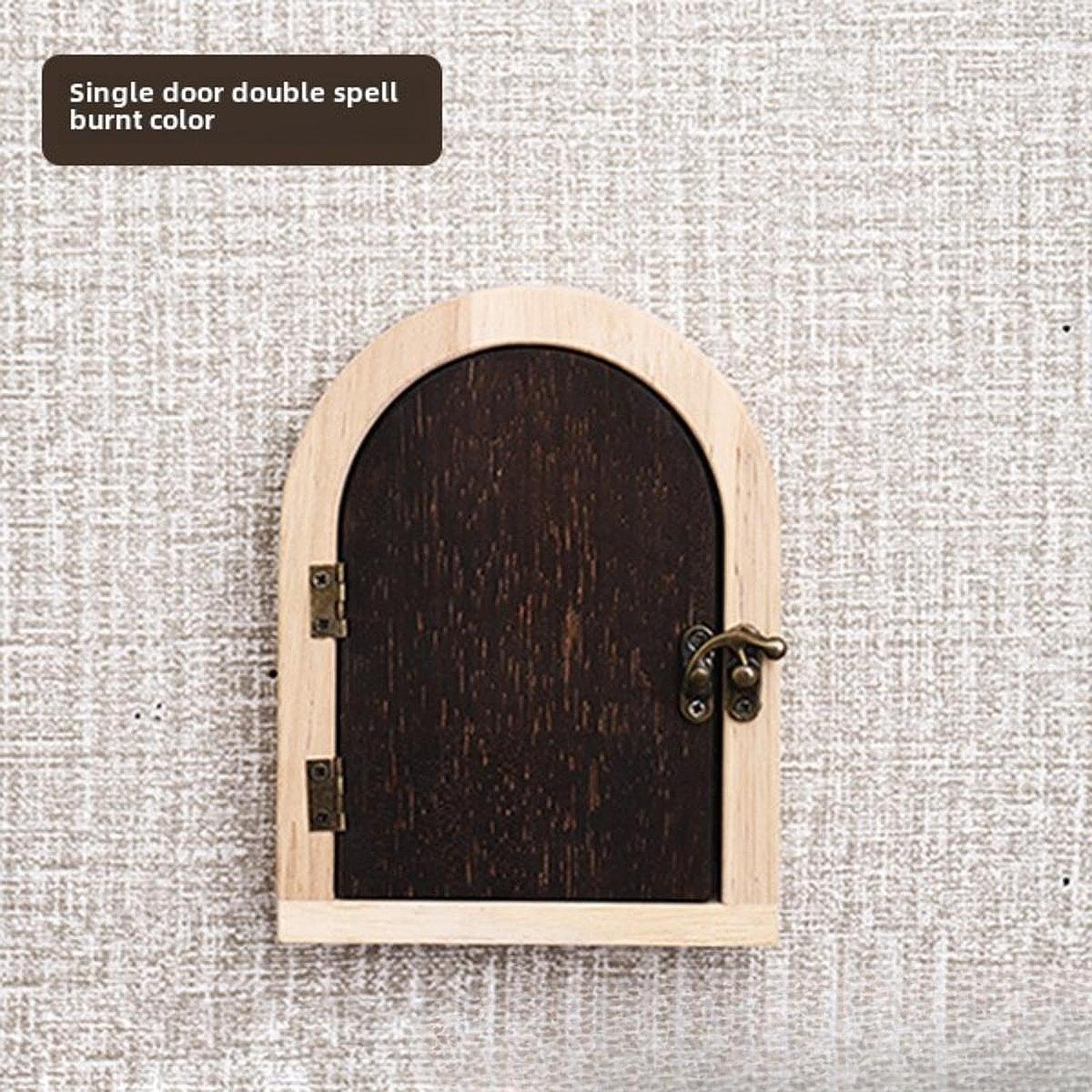 Outlet Cover Wood Elegant Socket Protection Box for Kitchen Workshop Bedroom 12x15.7cm Beige and Brown
