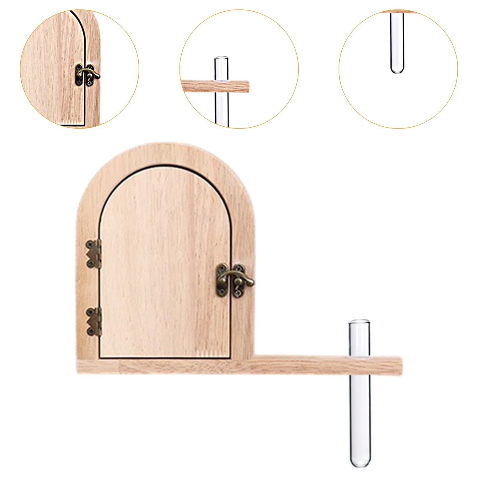 Outlet Cover Wood Elegant Socket Protection Box for Kitchen Workshop Bedroom 22x15.7cm Beige