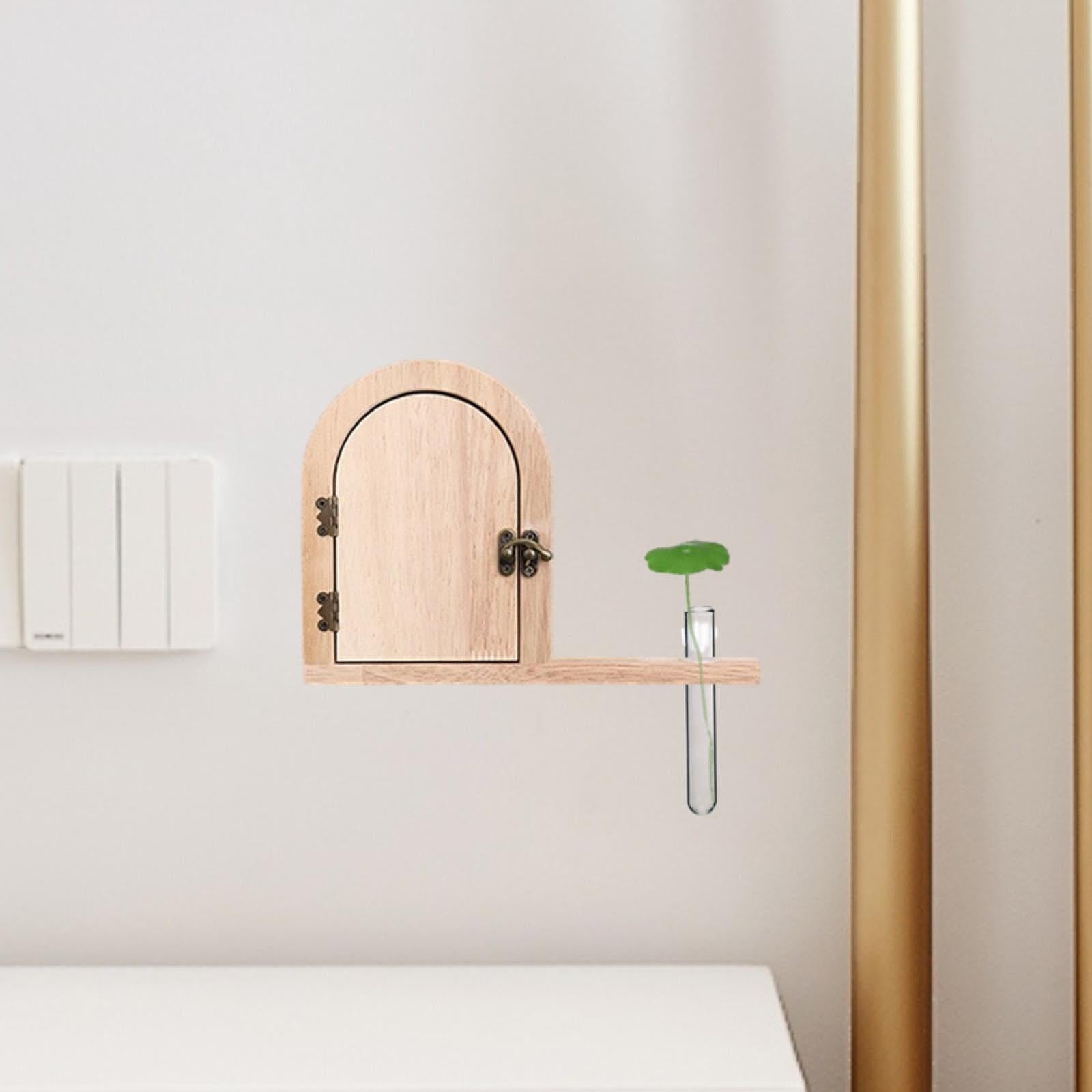 Outlet Cover Wood Elegant Socket Protection Box for Kitchen Workshop Bedroom 22x15.7cm Beige