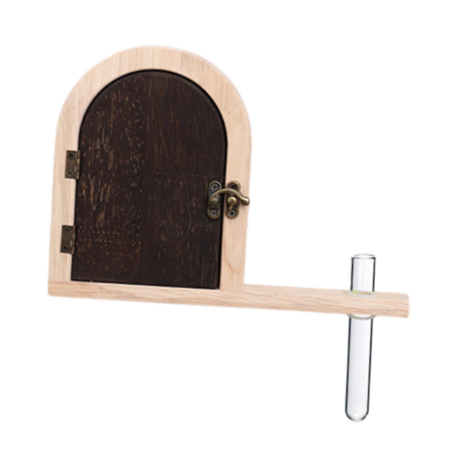 Outlet Cover Wood Elegant Socket Protection Box for Kitchen Workshop Bedroom 22x15.7cm Beige and Brown