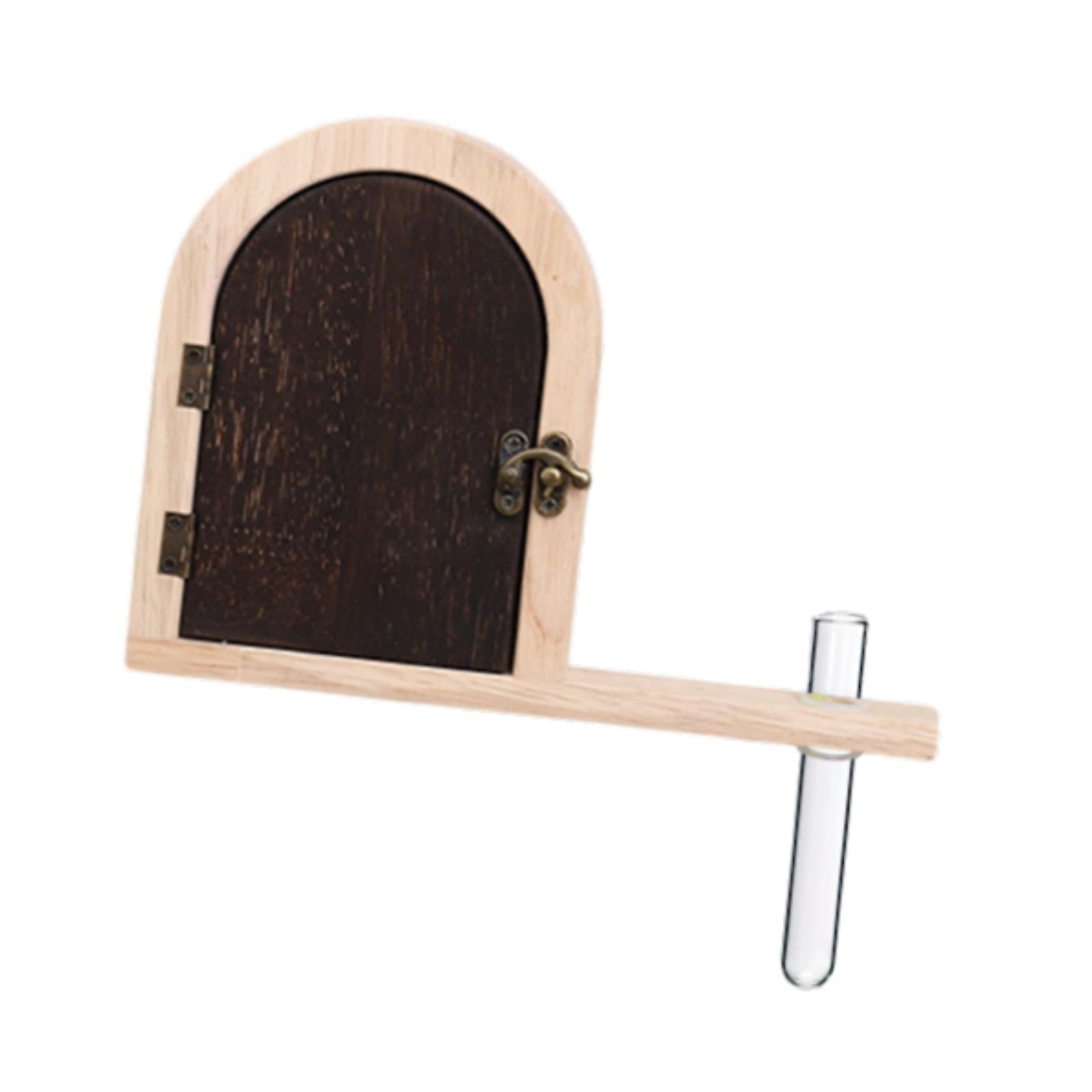 Outlet Cover Wood Elegant Socket Protection Box for Kitchen Workshop Bedroom 22x15.7cm Beige and Brown