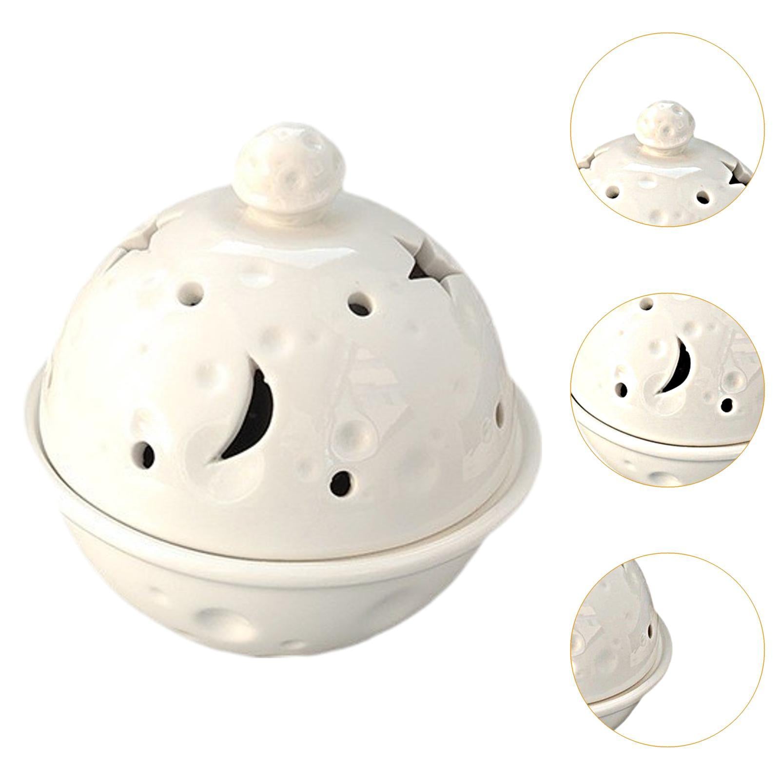 Ceramic Incense Burner Tealight Candle Holder for Living Room Bedroom Office