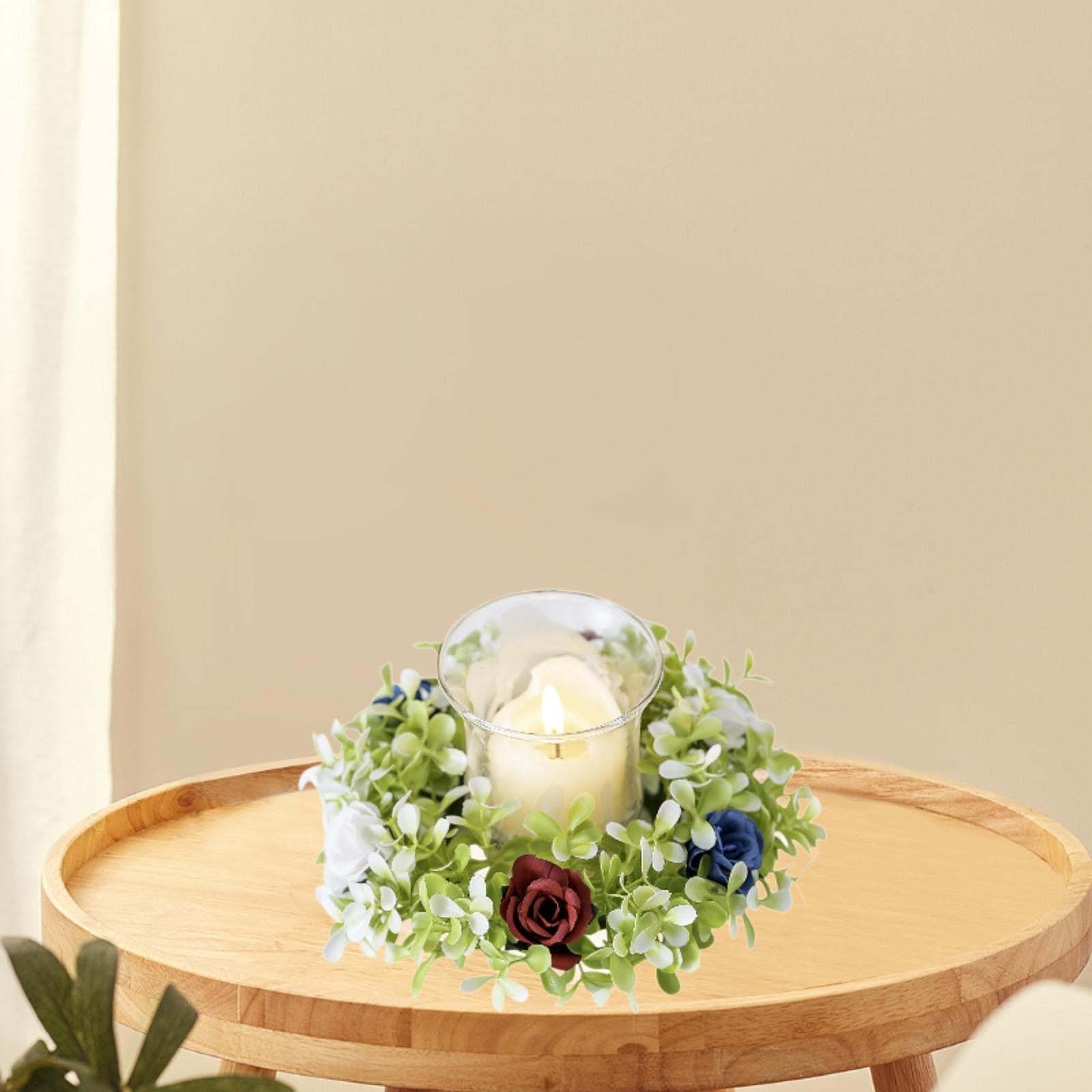 Candle Wreath Modern Candlestick Garland for Housewarming Farmhouse Festival