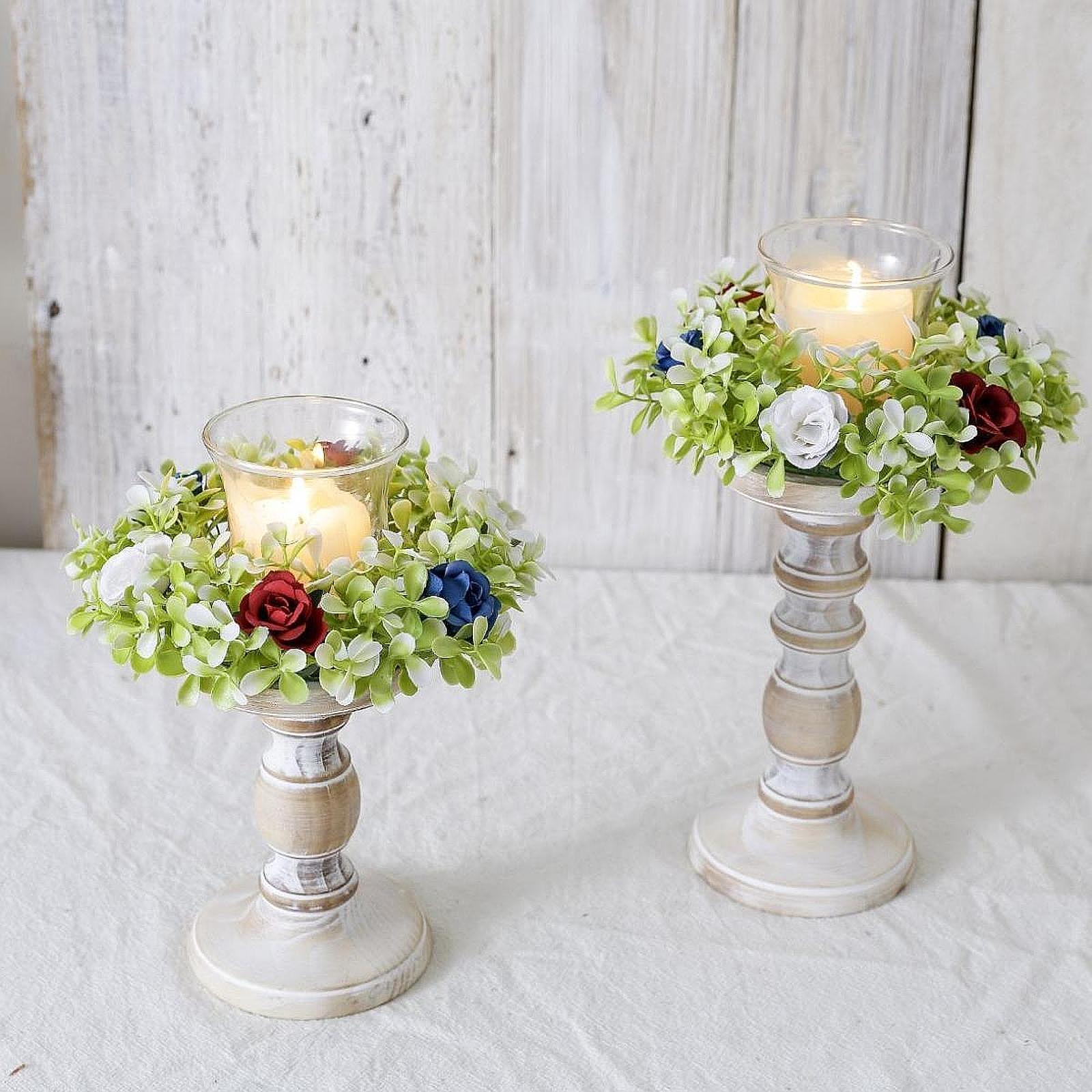 Candle Wreath Modern Candlestick Garland for Housewarming Farmhouse Festival