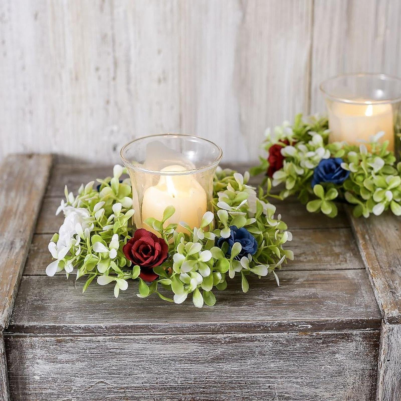 Candle Wreath Modern Candlestick Garland for Housewarming Farmhouse Festival