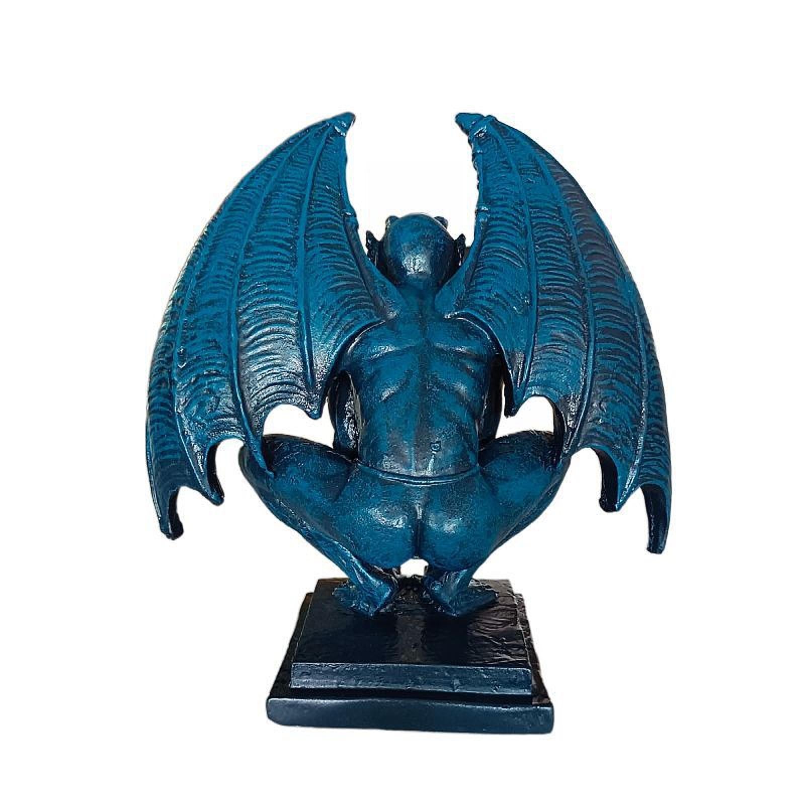 Demon Demon Gothic Sculpture Figurine Shelf Collection Guardian Miniature Blue
