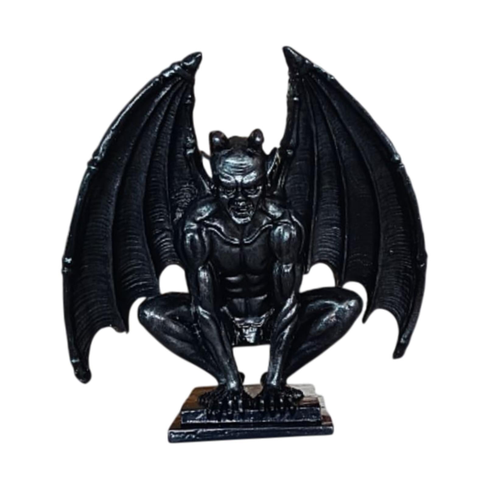 Demon Demon Gothic Sculpture Figurine Shelf Collection Guardian Miniature Black