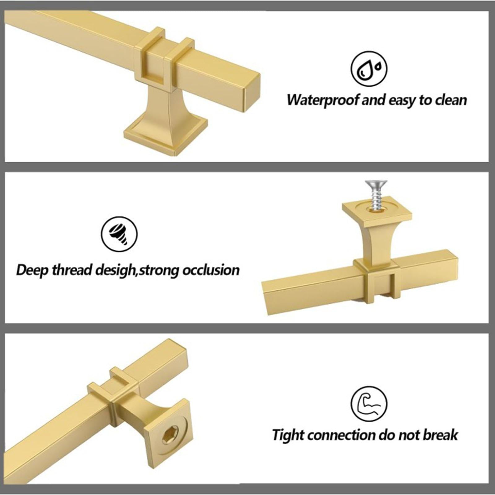 Drawer Pulls Cabinet Hardware Versatile 10Pieces for Bathroom Rust Resistant