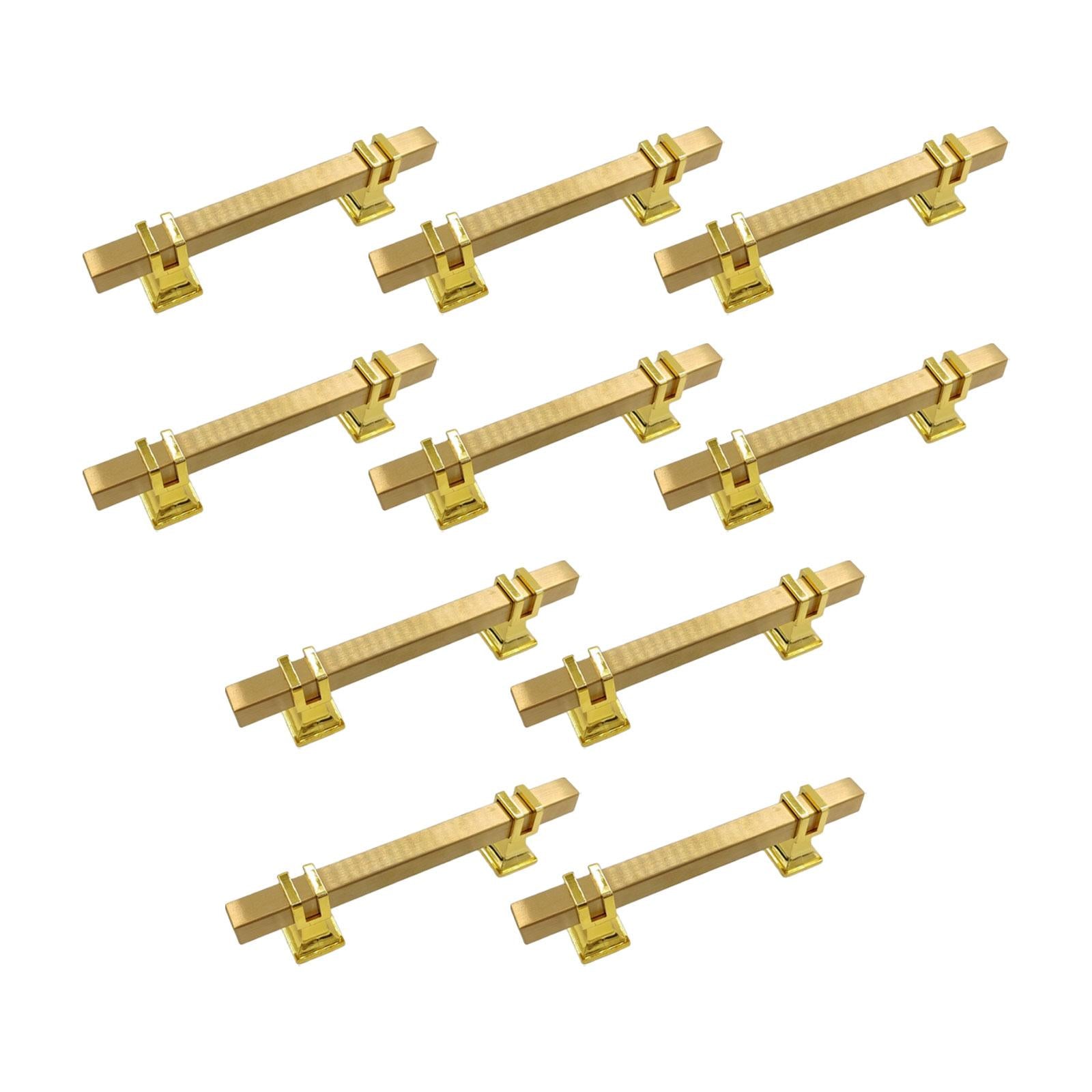 Drawer Pulls Cabinet Hardware Versatile 10Pieces for Bathroom Rust Resistant