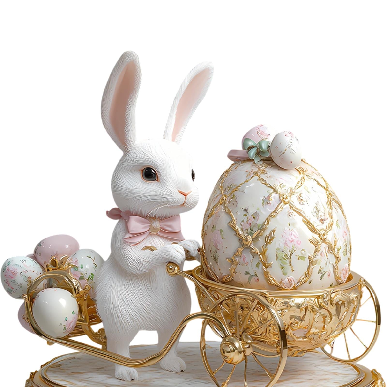 2D Flat Acrylic Sign Cute Easter Ornament for Displaying Theme Party Festive Bunny Eggs