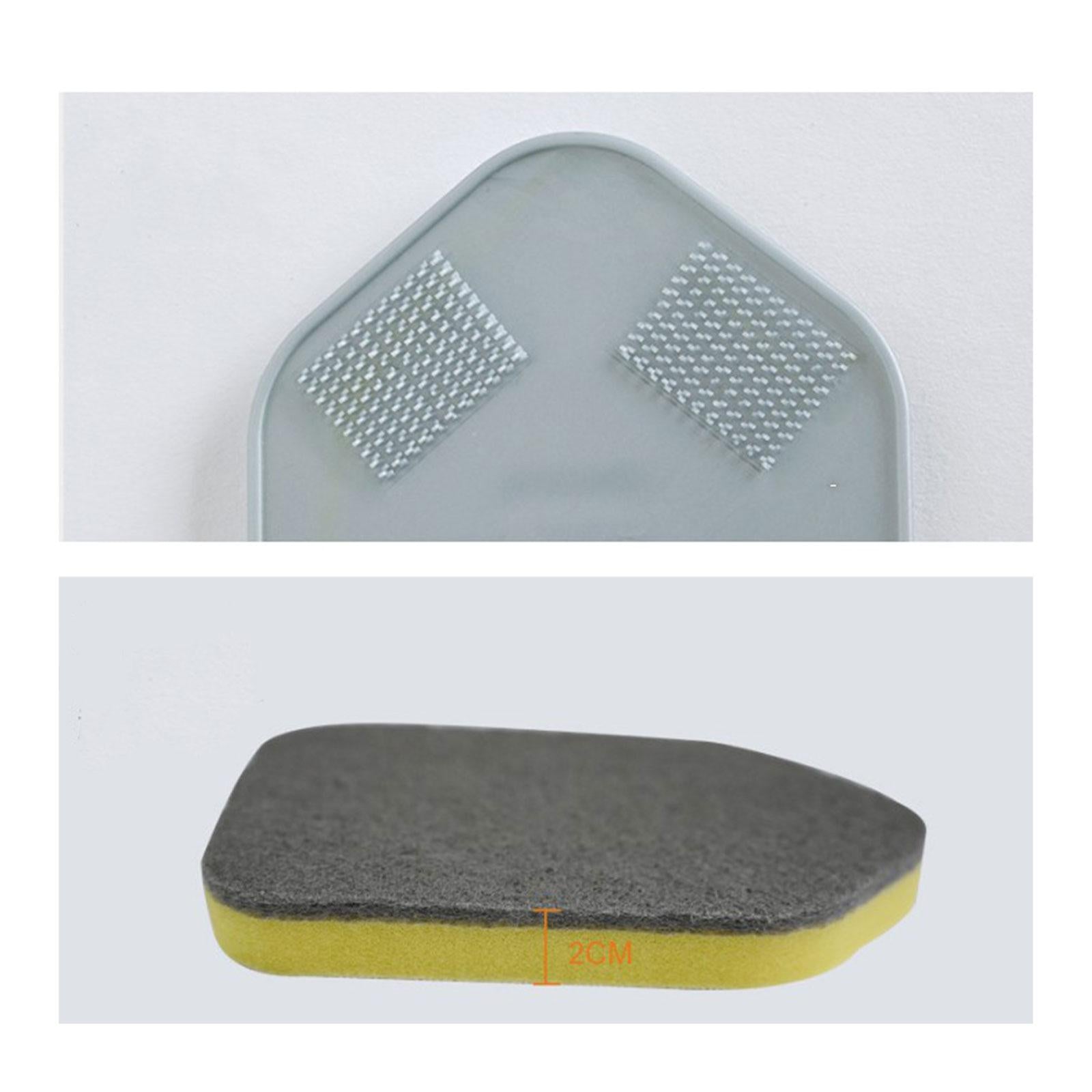 Shower Cleaning Brush Wall Detachable Stiff Bristles Tub Tile Scrubber Brush Black