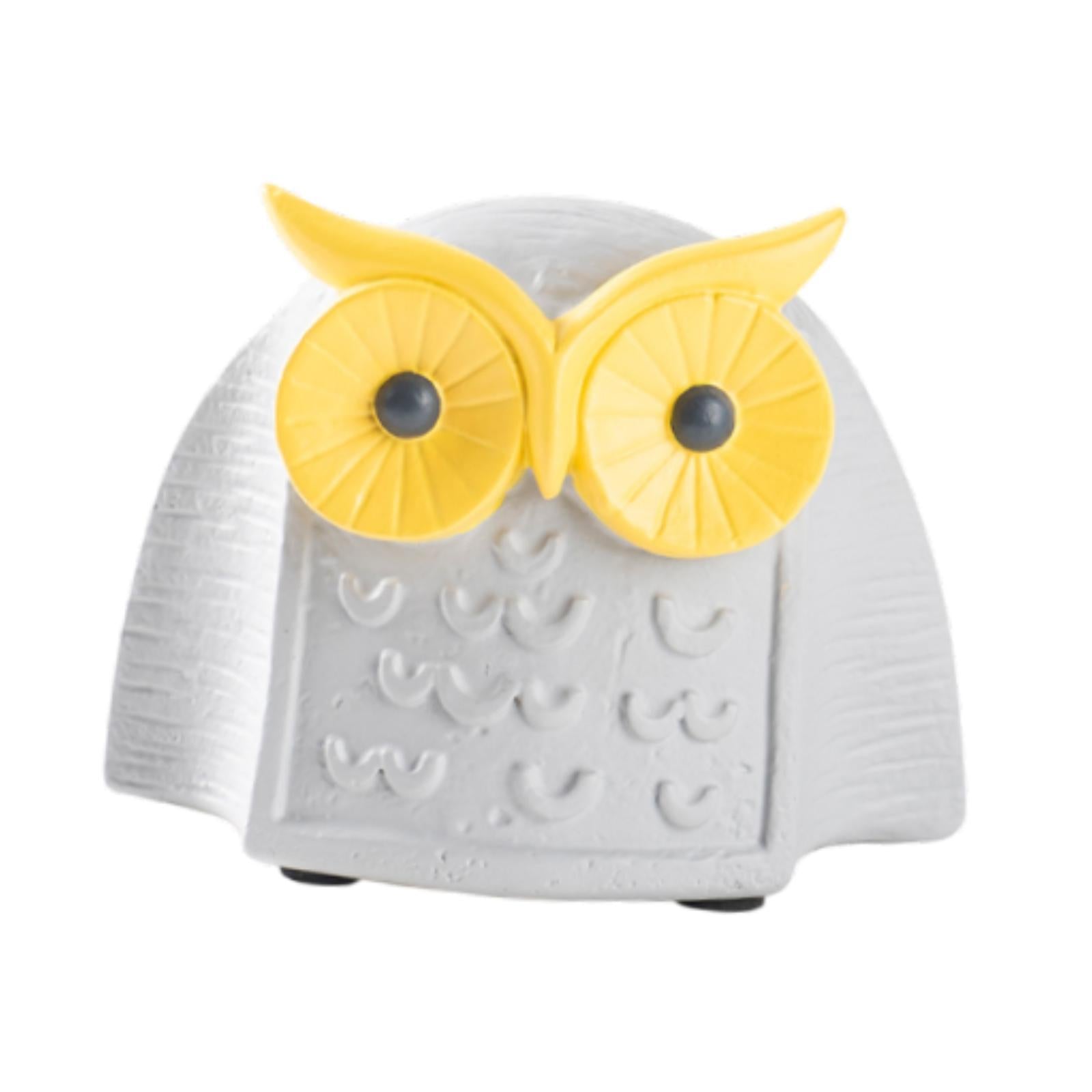Owl Statue Birds Lovers Gift Resin Owl Figurine for Living Room Bedroom Desk