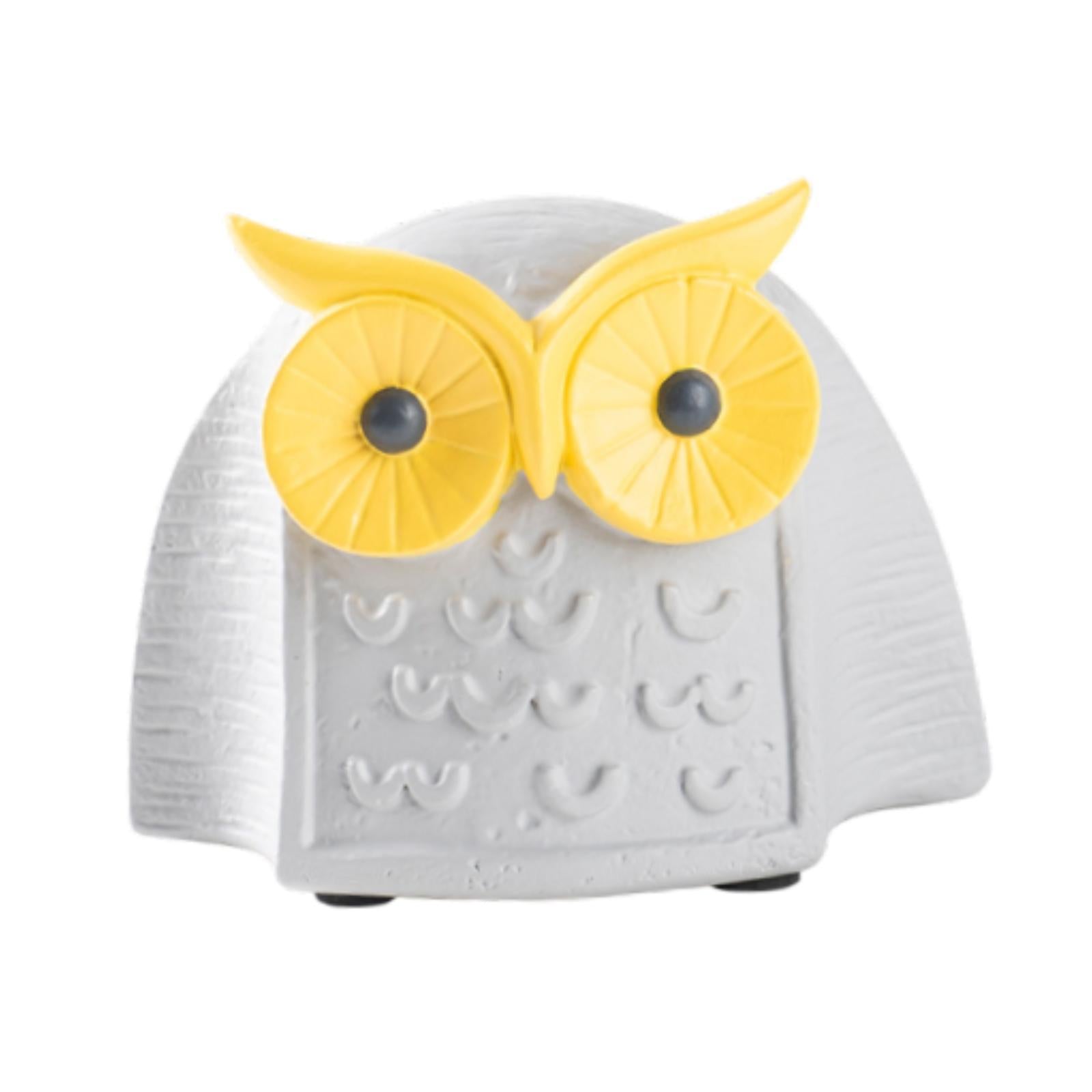 Owl Statue Birds Lovers Gift Resin Owl Figurine for Living Room Bedroom Desk