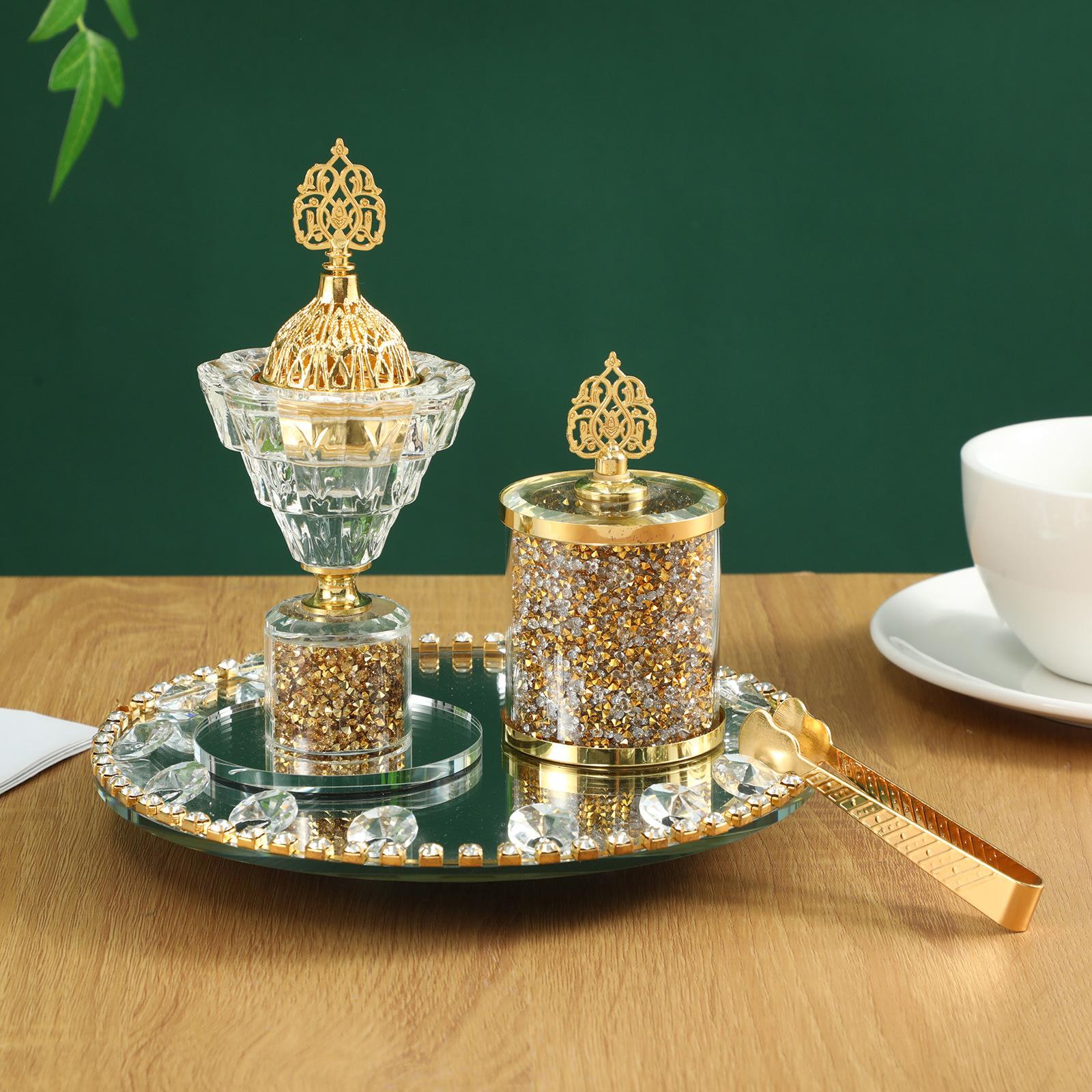 5Pcs Arabic Incense Burner Set Versatile for Prayer, Yoga, Meditation Sturdy