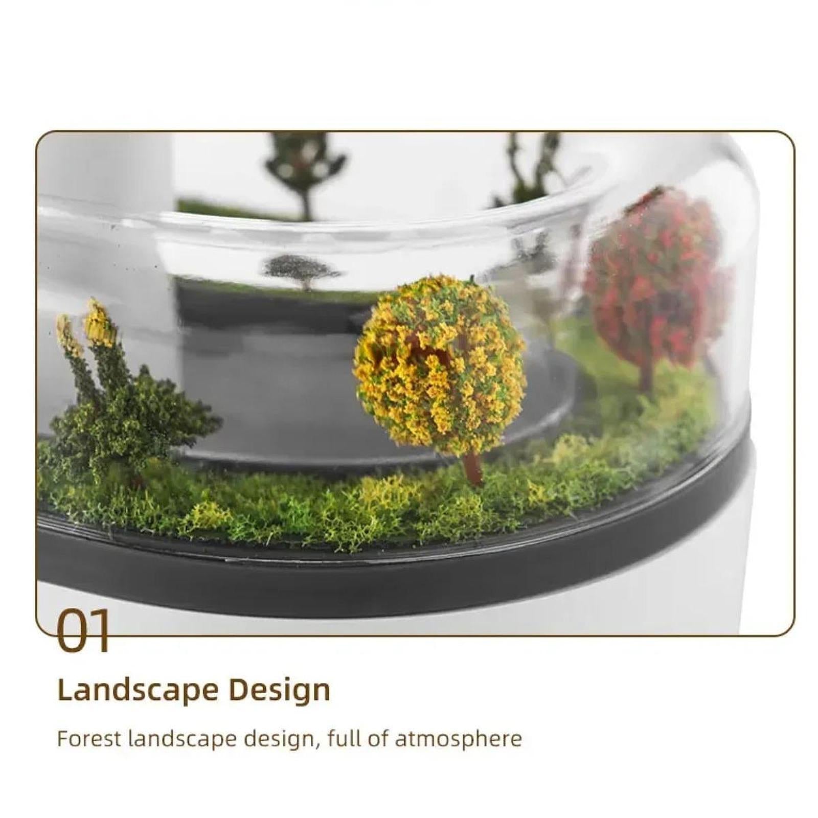 Raindrop Air Humidifier Colorful Light Portable for Study Room Bedside Table