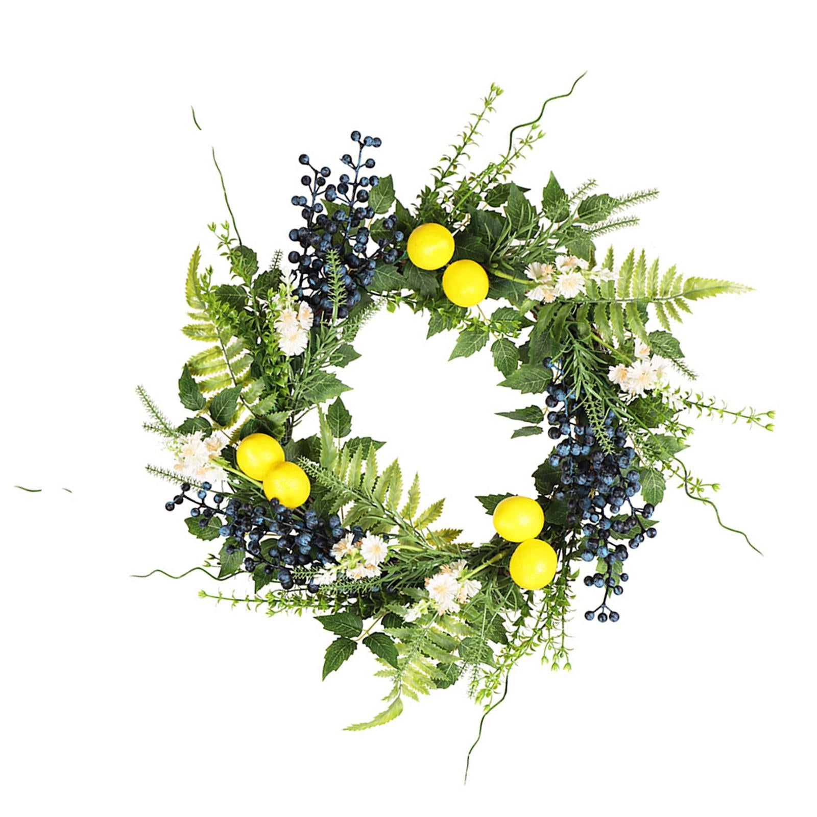 Summer Wreath for Front Door Practical Party Decor for Farmhouse Wall Window